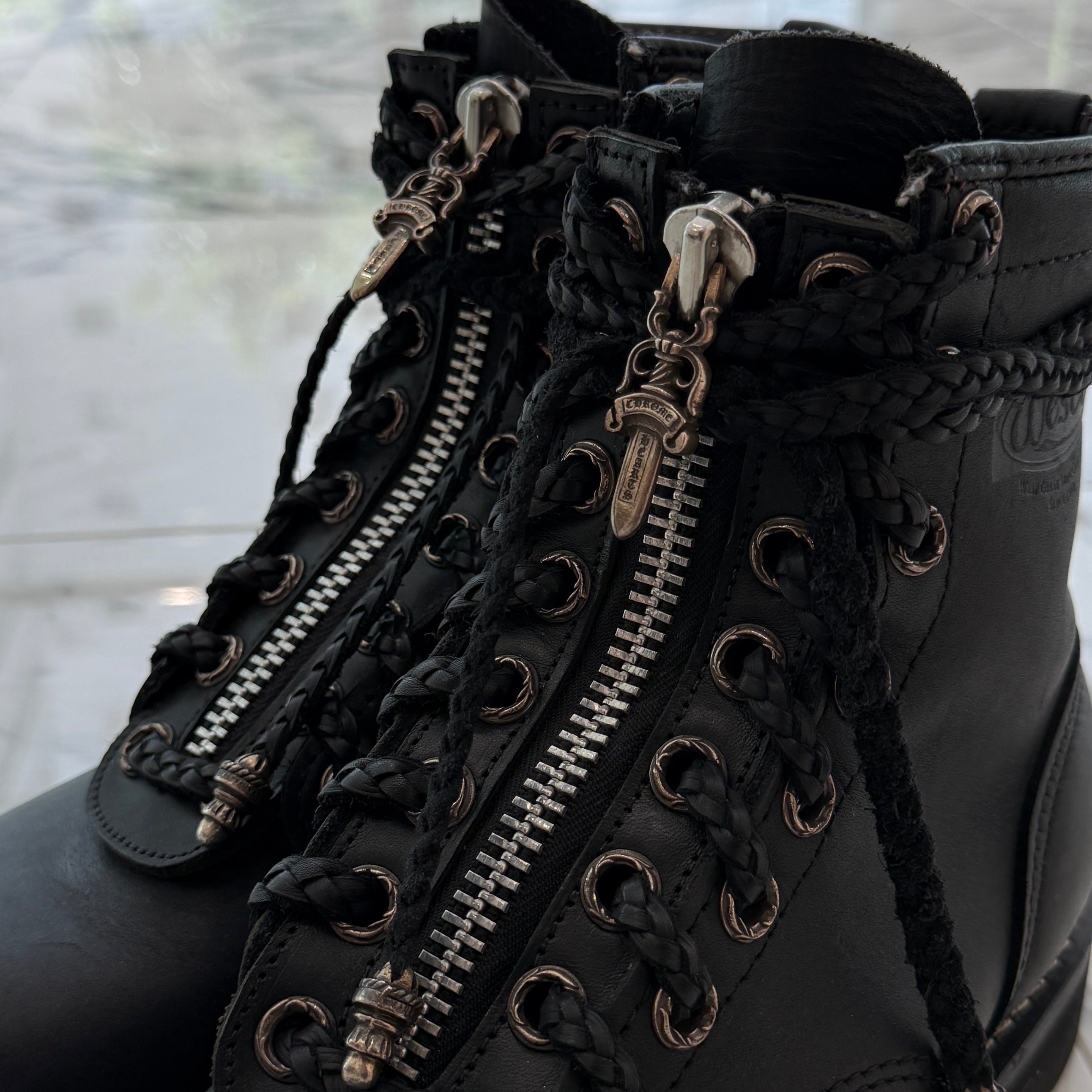 CHROME HEARTS × WESCO Custom JOBMASTER Leather Boots Size 7E(約25.0cm～25.5cm) クロムハーツ × ウエスコ カスタム ジョブマスター レザーブーツ サイズ7E(約25.0cm～25.5cm)