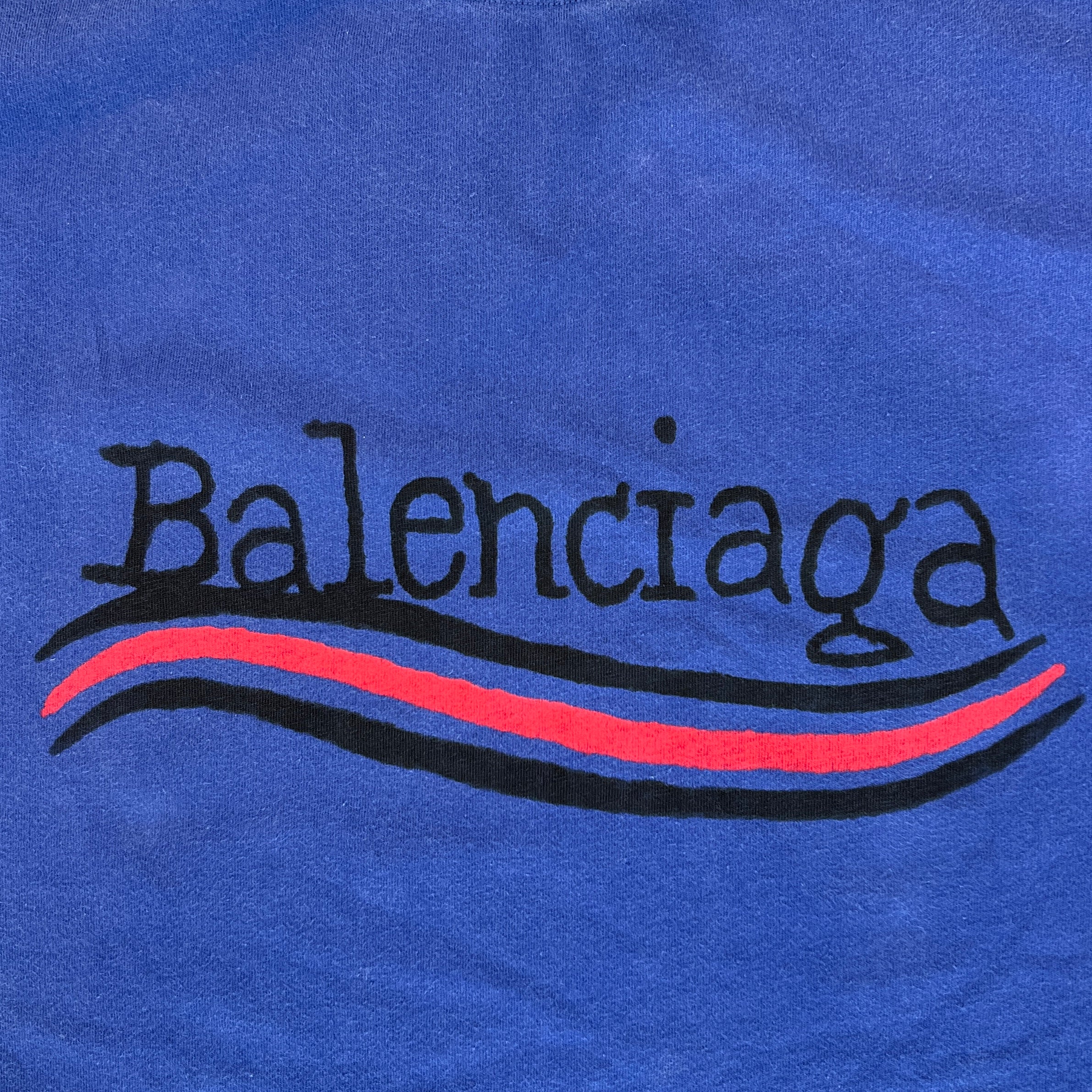 BALENCIAGA 2022AW Handwritten Campaign Logo Tee 641675 TNVE7 Size S バレンシアガ ハンドライトン キャンペーンロゴ Tシャツ サイズS