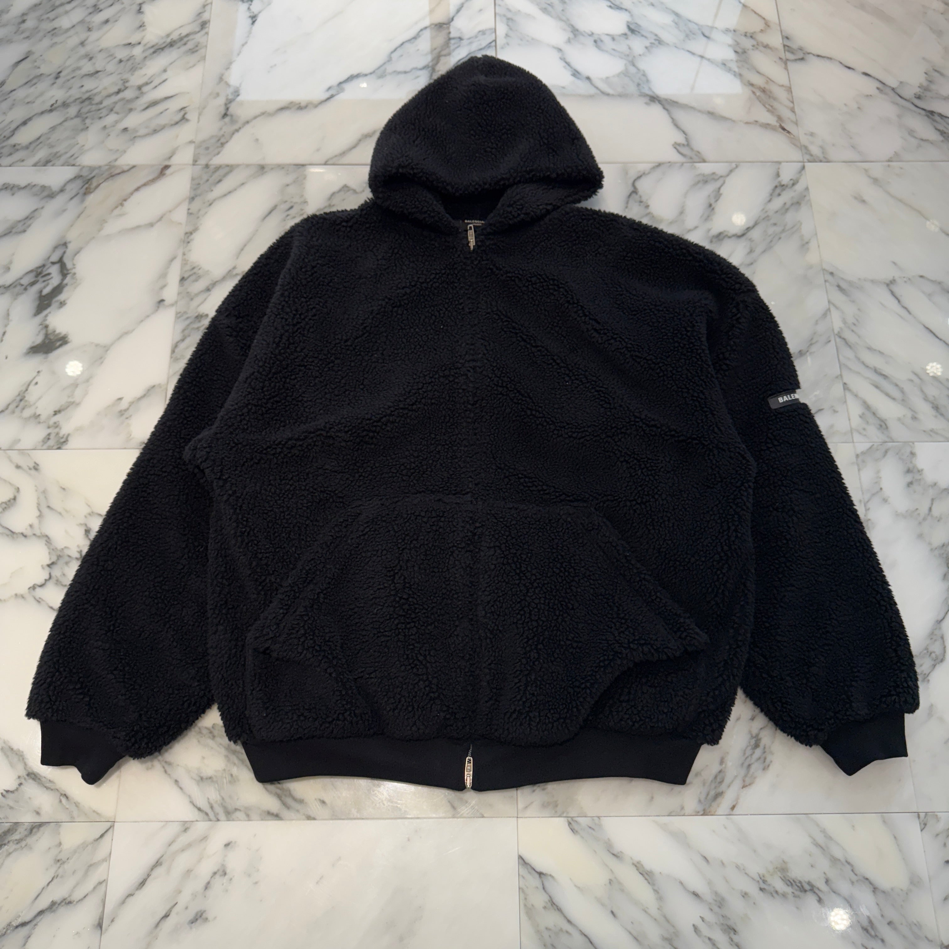 BALENCIAGA 2023AW Outerwear Faux Shearling Fleece Zip Blouson 768694 TKQ26 Size L バレンシアガ アウターウェア フェイク シアリング ボアフリース ジップブルゾン サイズL