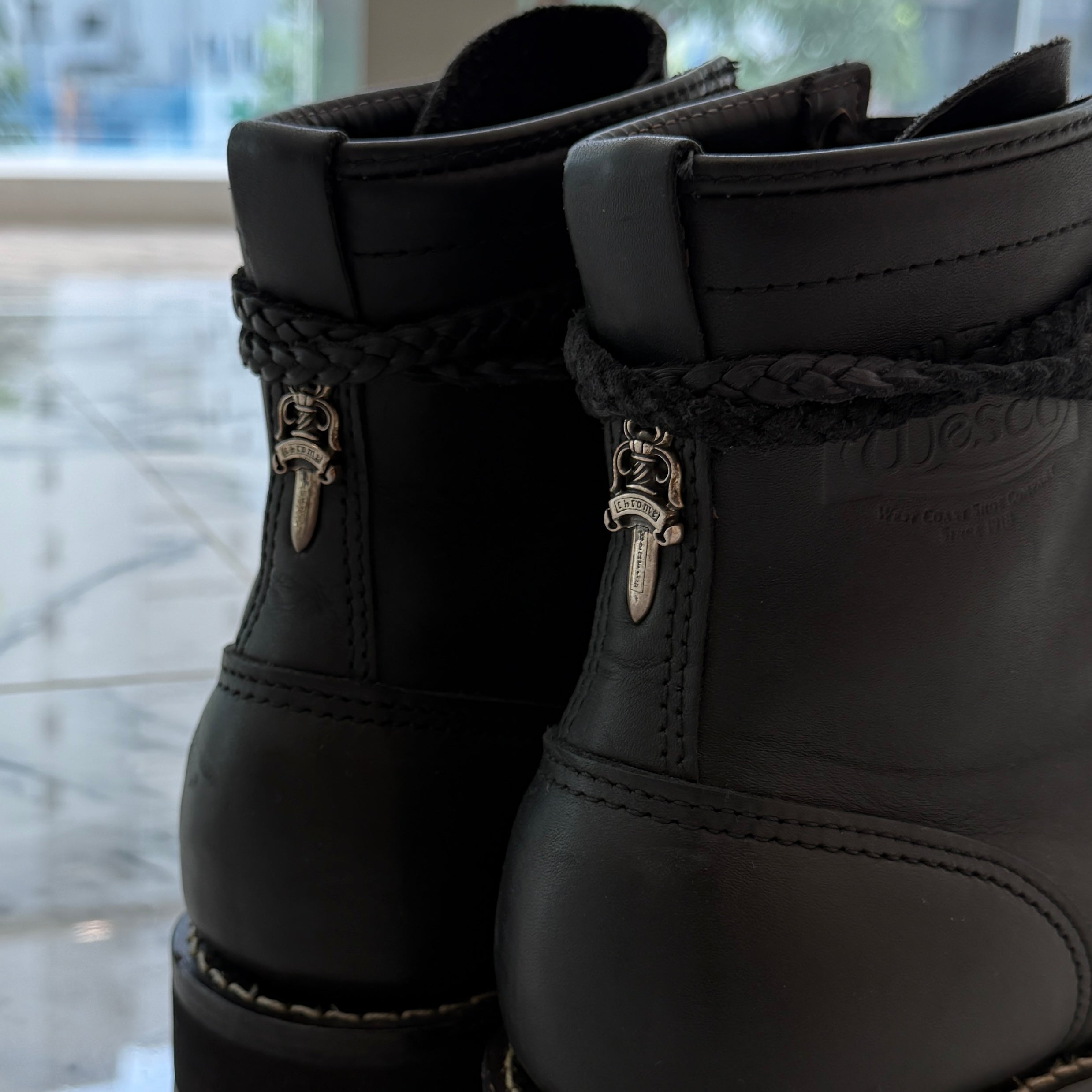 CHROME HEARTS × WESCO Custom JOBMASTER Leather Boots Size 7E(約25.0cm～25.5cm) クロムハーツ × ウエスコ カスタム ジョブマスター レザーブーツ サイズ7E(約25.0cm～25.5cm)
