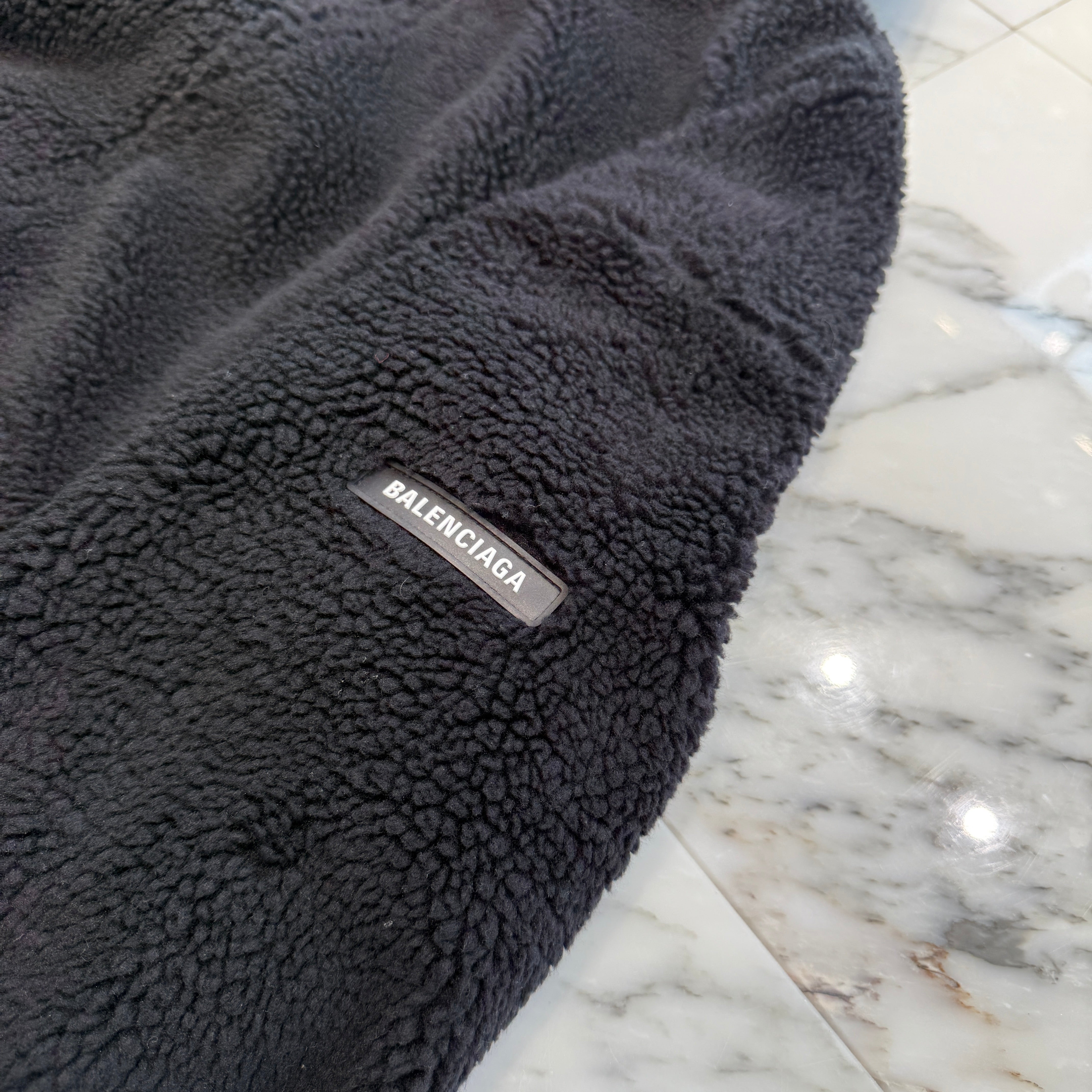 BALENCIAGA 2023AW Outerwear Faux Shearling Fleece Zip Blouson 768694 TKQ26 Size L バレンシアガ アウターウェア フェイク シアリング ボアフリース ジップブルゾン サイズL