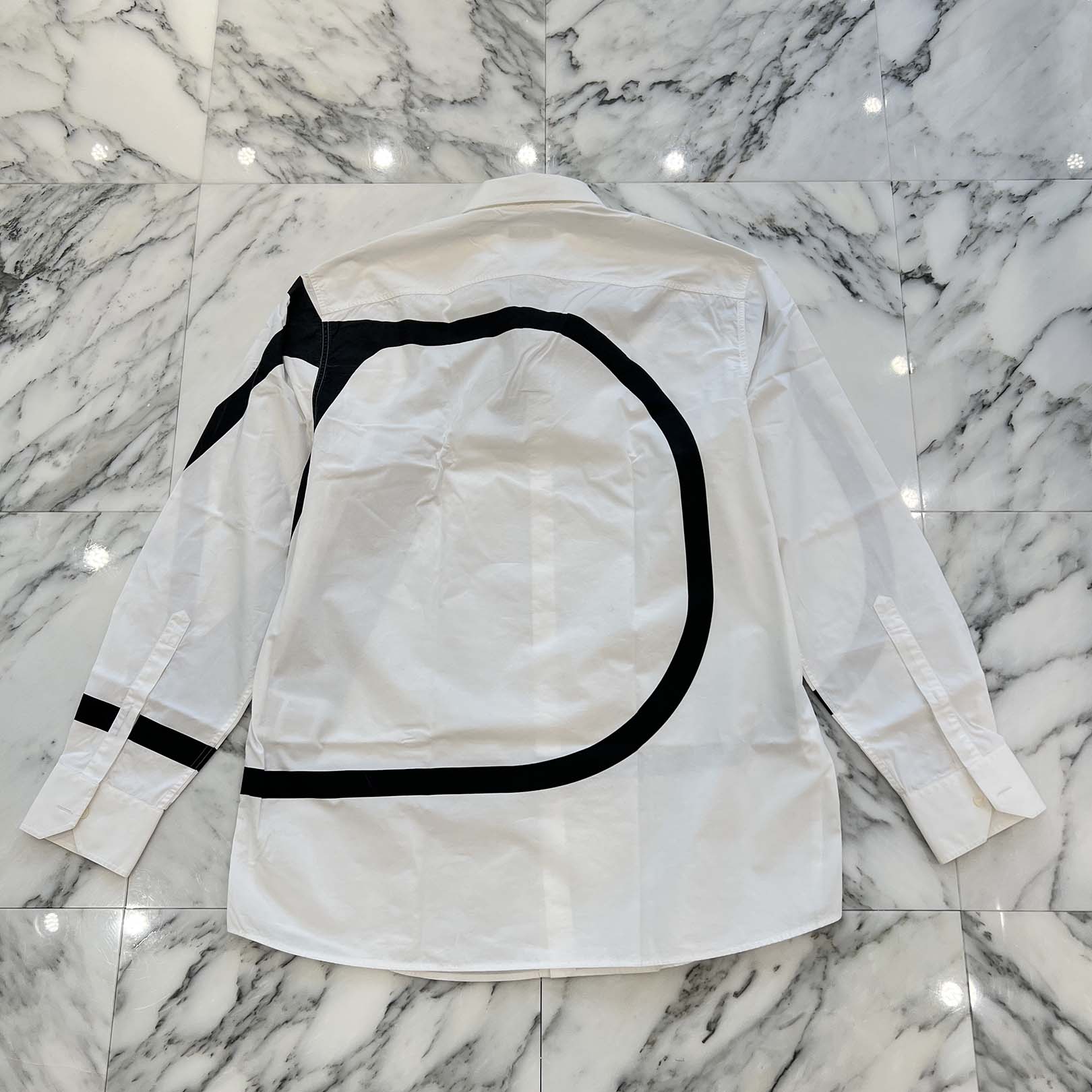 VALENTINO 2021AW V Logo Big Print Long Sleeve Shirt WV3ABA957KJ Size 38 ヴァレンティノ Vロゴ ビッグプリント ロングスリーブシャツ サイズ38