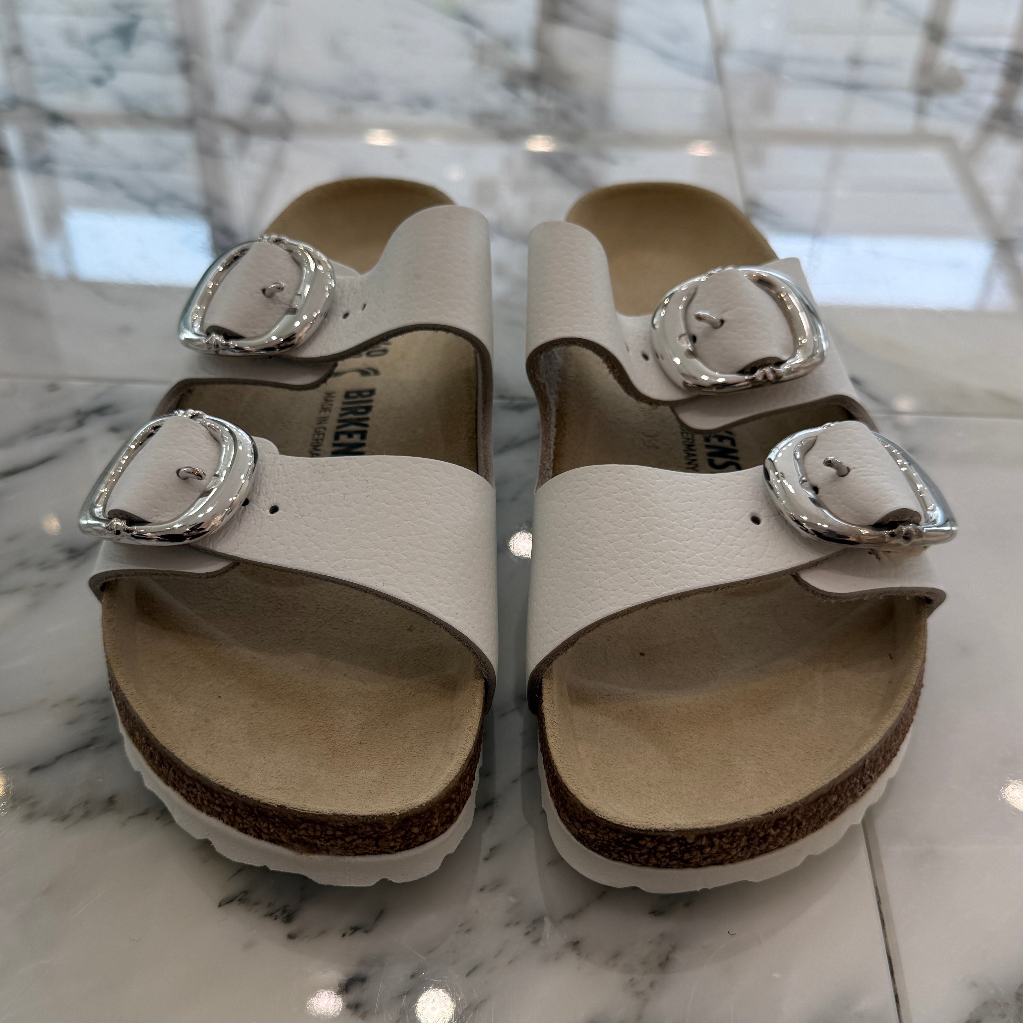 CHROME HEARTS × BIRKENSTOCK Gunslinger Buckle Arizona Suede Leather Sandals Size 40(26.0cm) クロムハーツ × ビルケンシュトック ガンスリンガーバックル アリゾナ スエードレザー サンダル サイズ40(26.0cm)