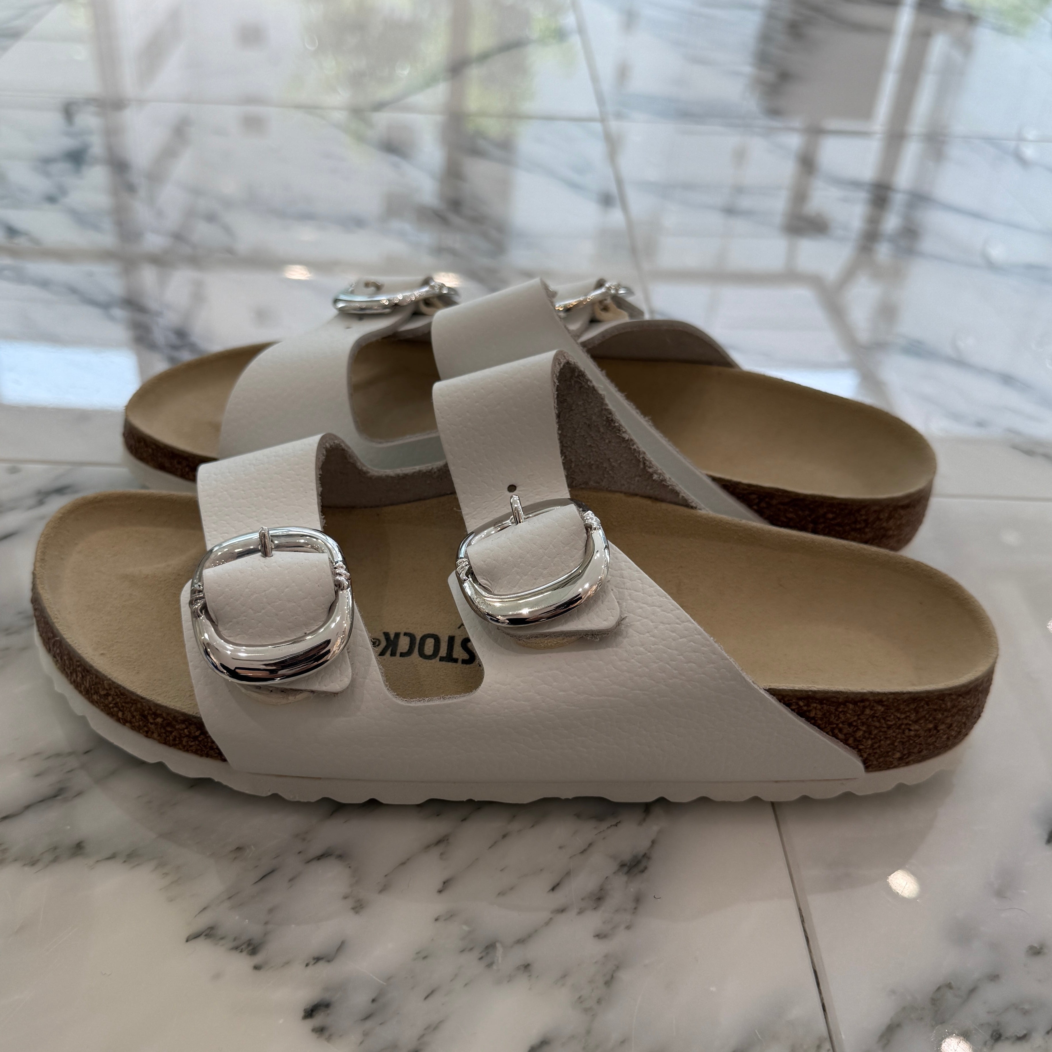 CHROME HEARTS × BIRKENSTOCK Gunslinger Buckle Arizona Suede Leather Sandals Size 40(26.0cm) クロムハーツ × ビルケンシュトック ガンスリンガーバックル アリゾナ スエードレザー サンダル サイズ40(26.0cm)