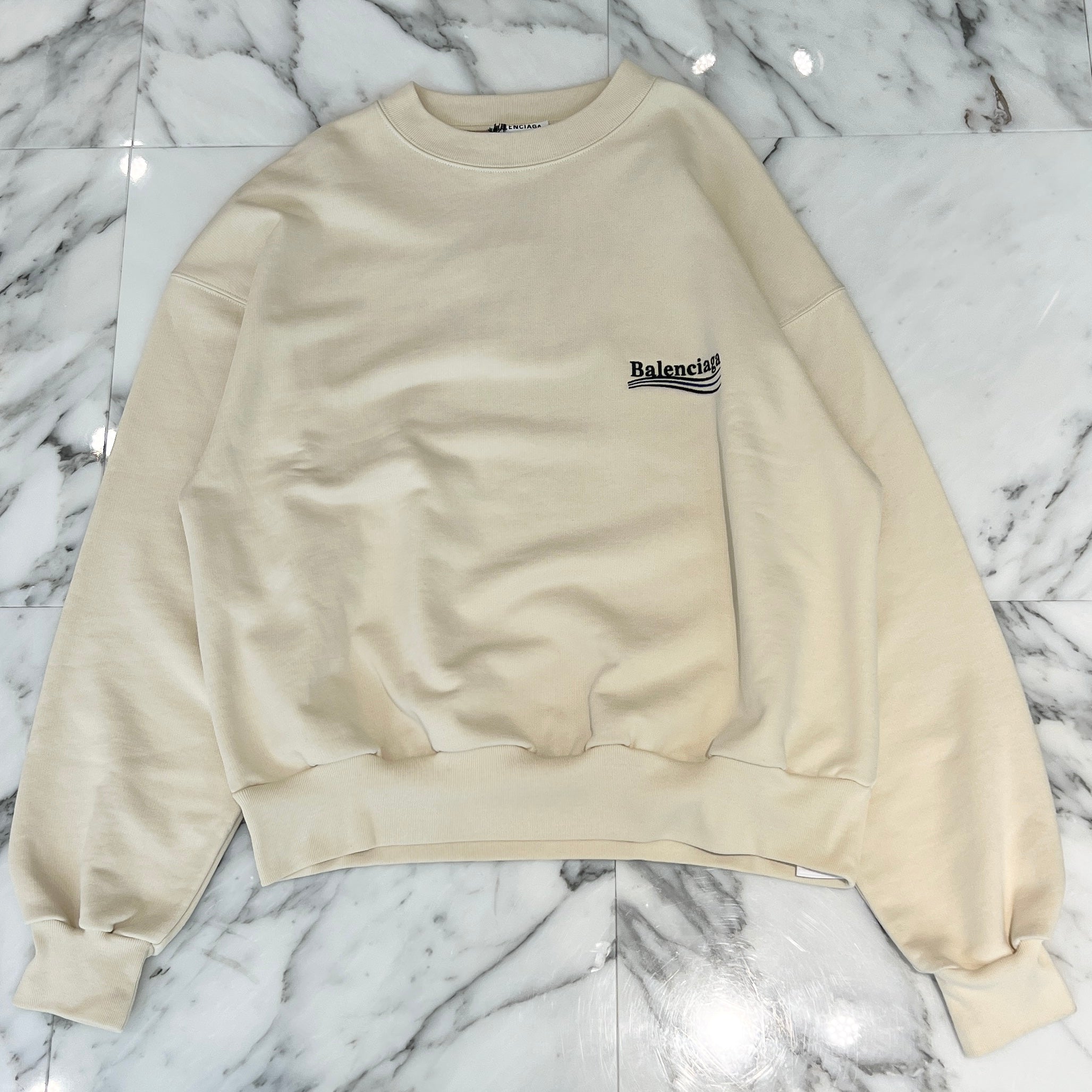 BALENCIAGA 2021AW Campaign Logo Sweatshirt 697869 TKVI9 Size XS バレンシアガ キャンペーンロゴ スウェットシャツ サイズ XS