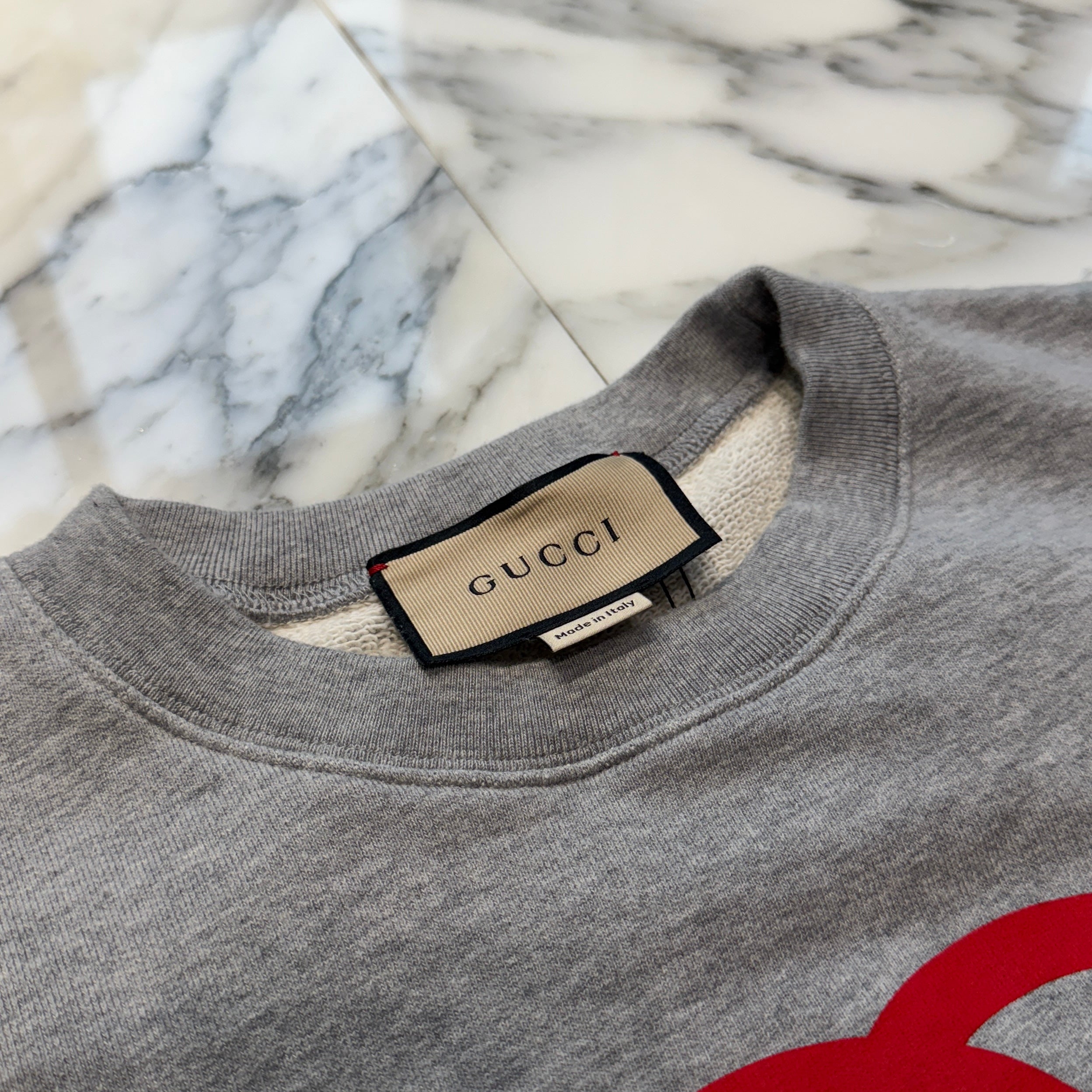 St Shirt 774244 XJGAY Size S グッチ プリント コットンジャージー スウェットシャツ サイズS