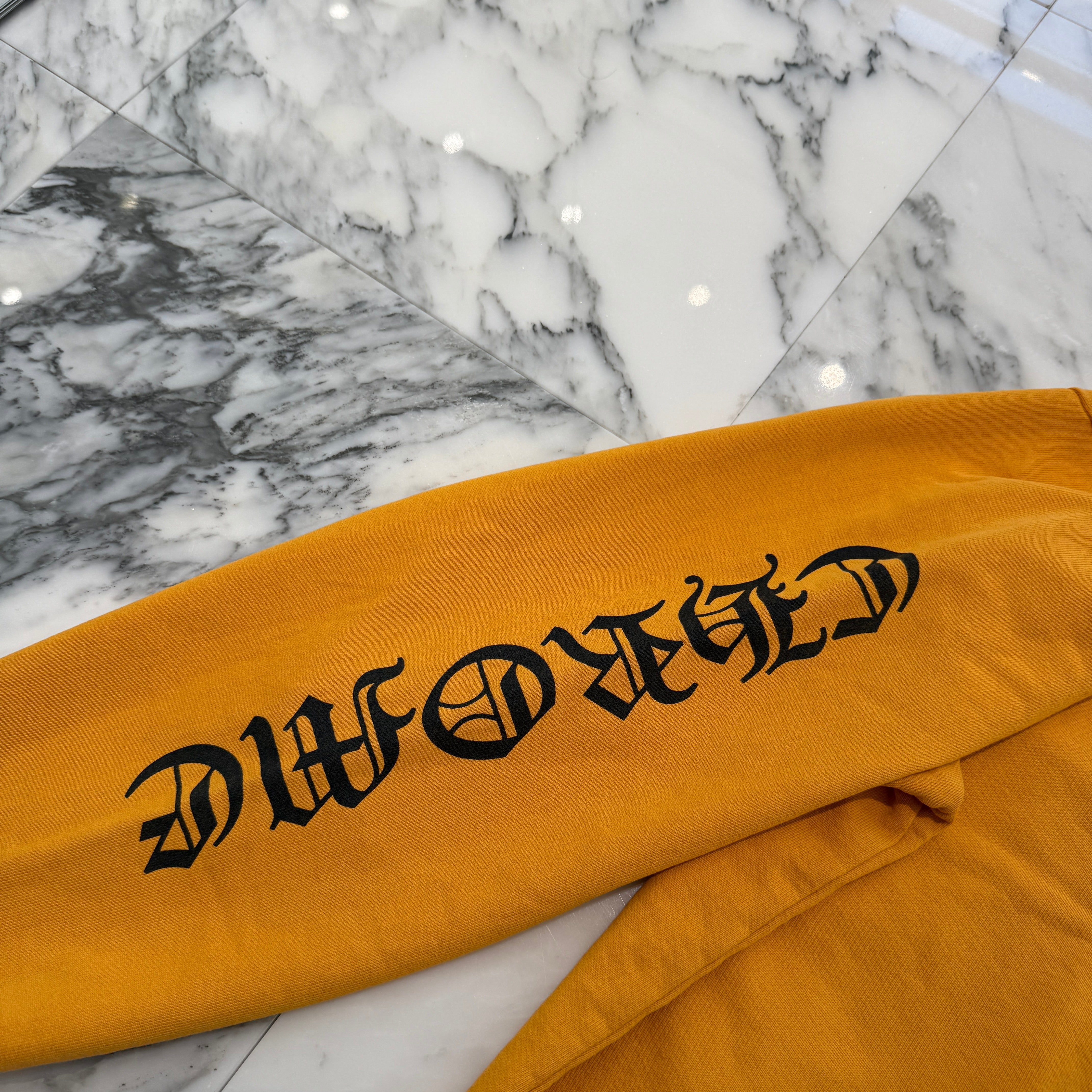 CHROME HEARTS Masterd Yellow Vertical Logo Sweat Shirt Size XL クロムハーツ ヴァーティカルロゴ スウェットシャツ サイズXL
