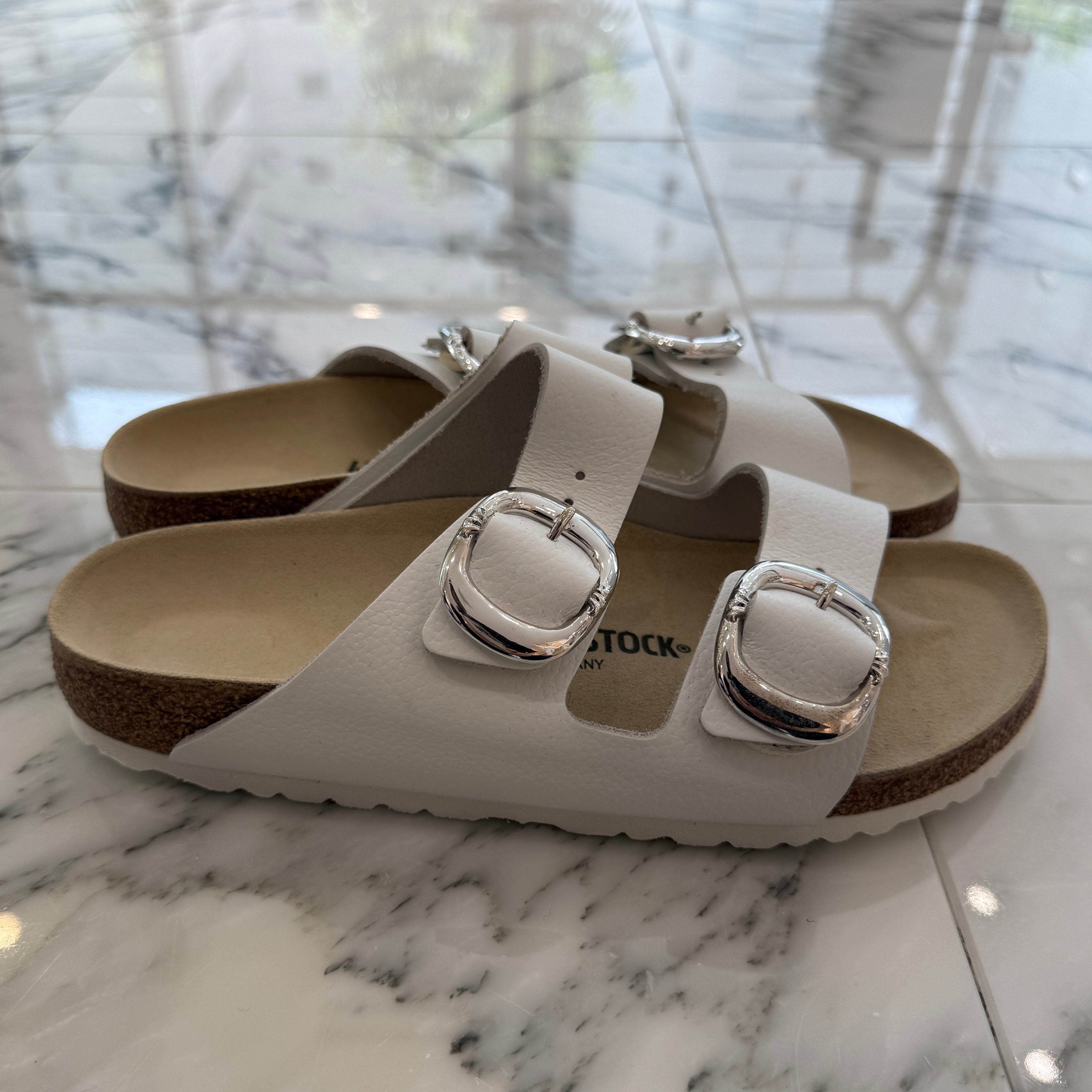 CHROME HEARTS × BIRKENSTOCK Gunslinger Buckle Arizona Suede Leather Sandals Size 40(26.0cm) クロムハーツ × ビルケンシュトック ガンスリンガーバックル アリゾナ スエードレザー サンダル サイズ40(26.0cm)