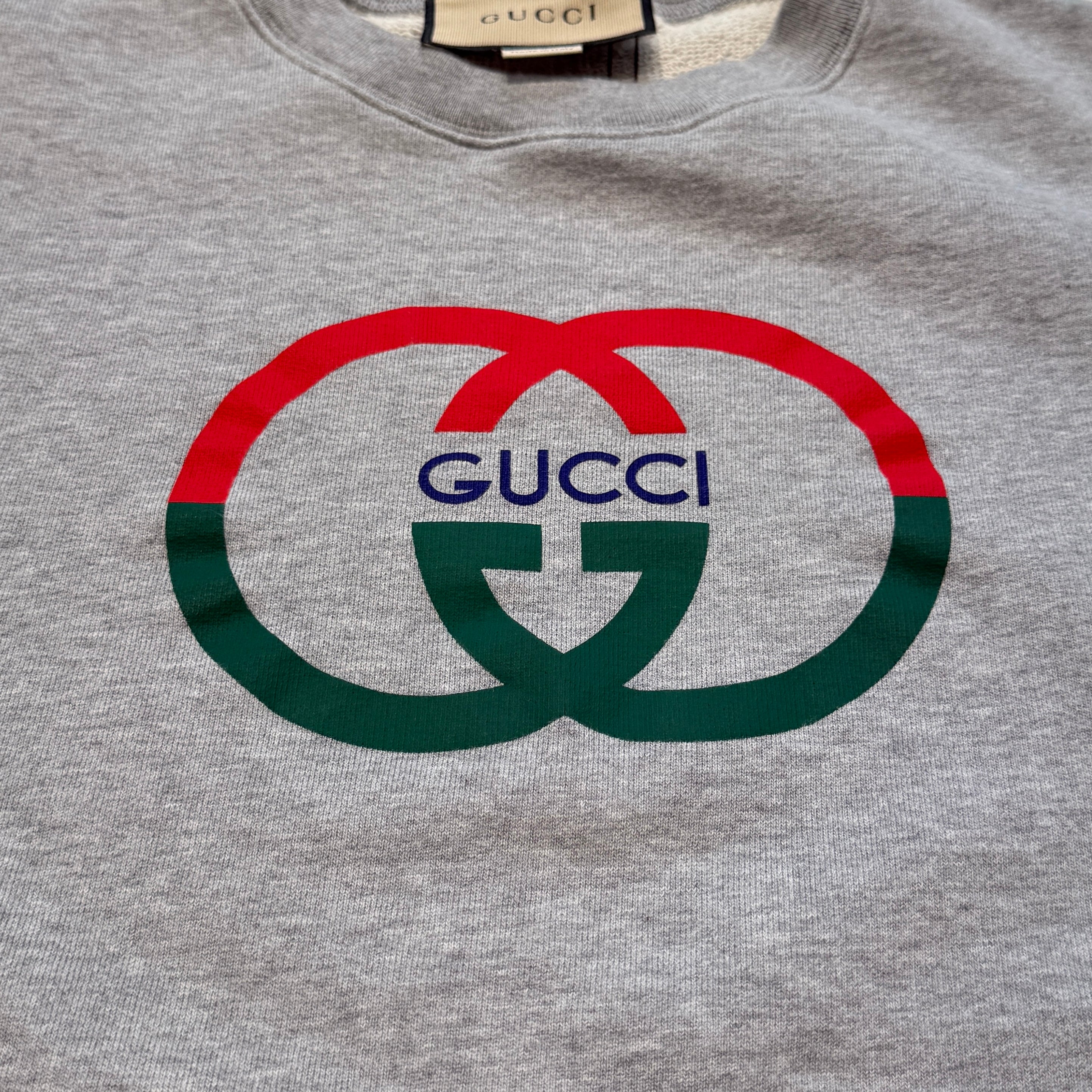 St Shirt 774244 XJGAY Size S グッチ プリント コットンジャージー スウェットシャツ サイズS