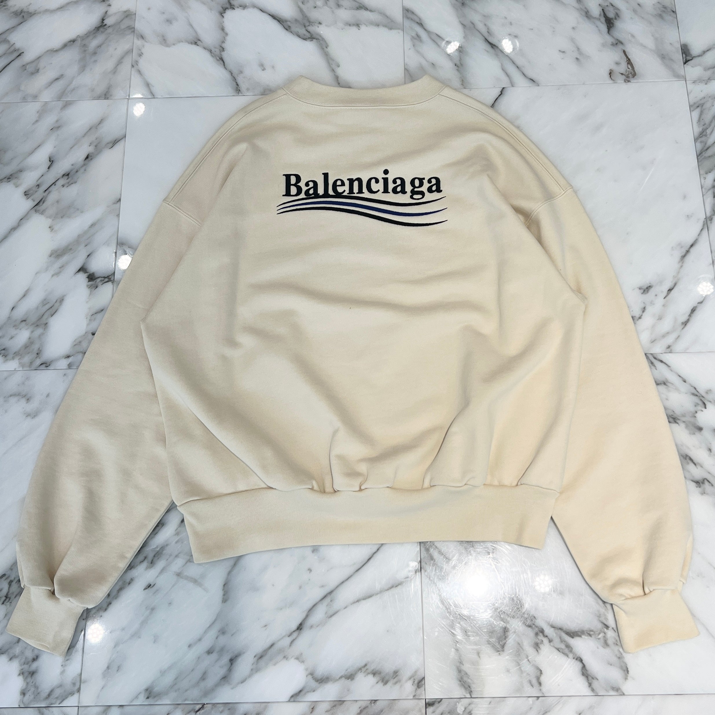 BALENCIAGA 2021AW Campaign Logo Sweatshirt 697869 TKVI9 Size