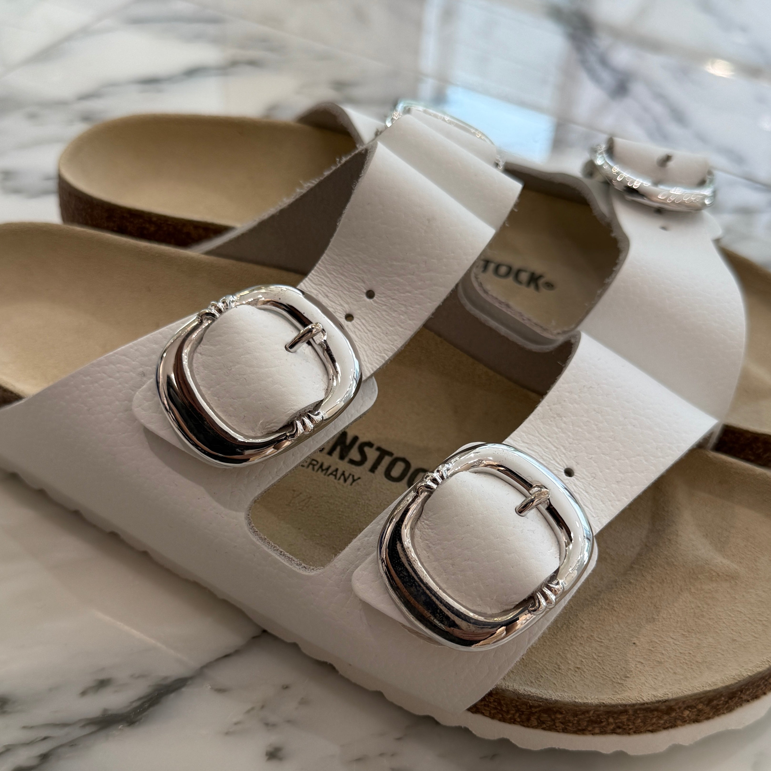 CHROME HEARTS × BIRKENSTOCK Gunslinger Buckle Arizona Suede Leather Sandals Size 40(26.0cm) クロムハーツ × ビルケンシュトック ガンスリンガーバックル アリゾナ スエードレザー サンダル サイズ40(26.0cm)