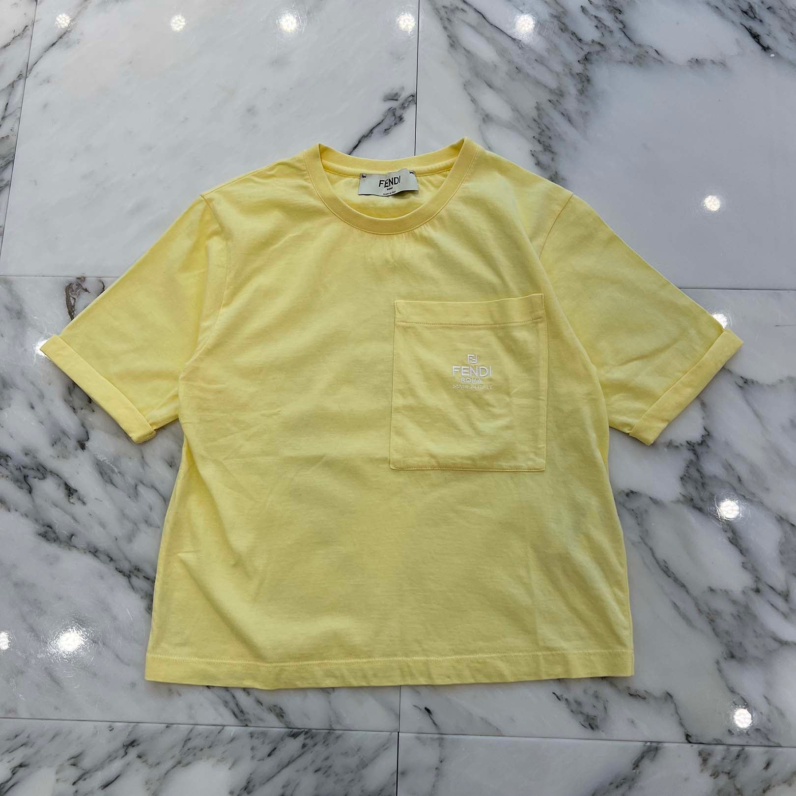 FENDI 2023AW ROMA Embroidery Ladies Tee FS9619 ANQS Size XXS フェンディ ローマ刺繍 レディース Tシャツ XXS