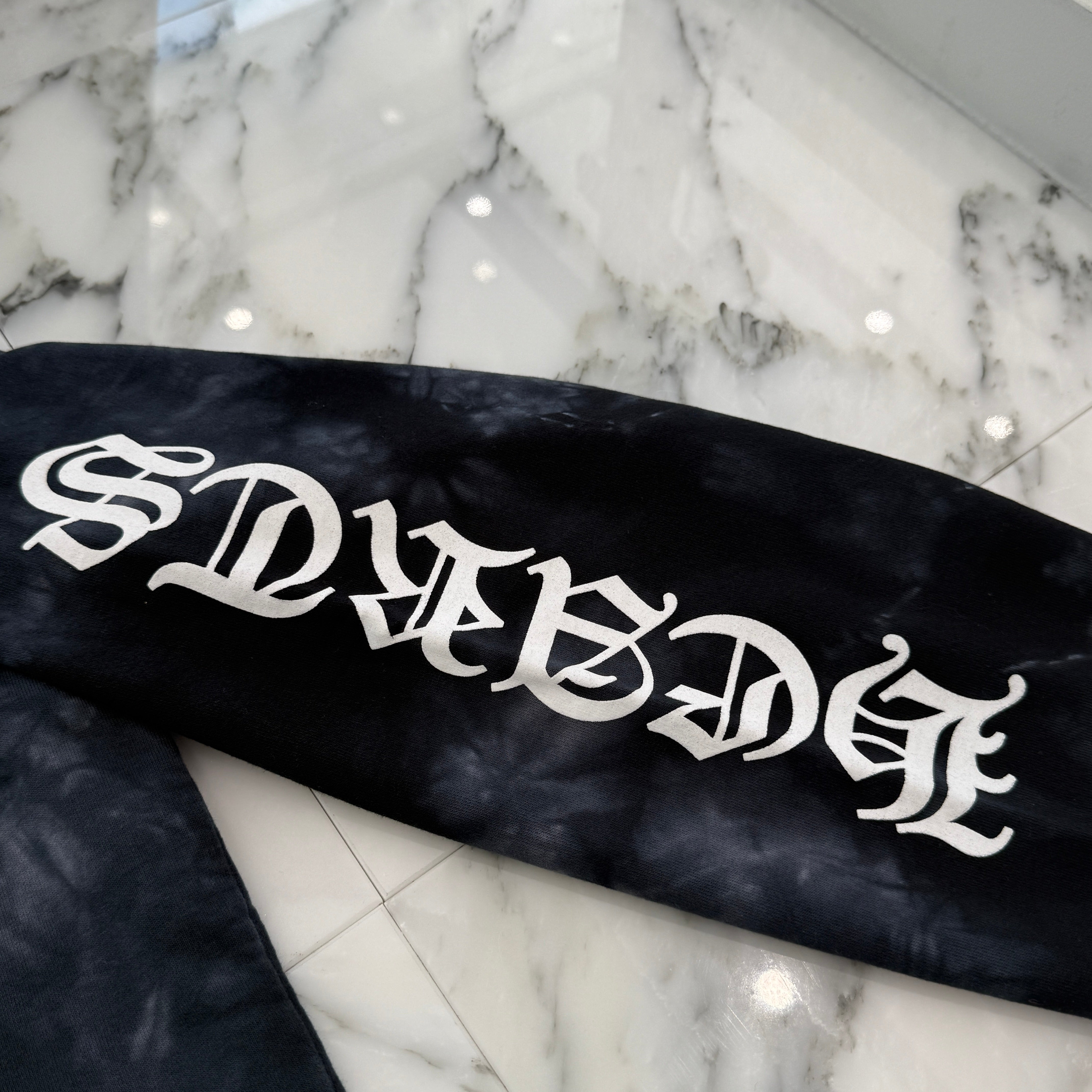 CHROME HEARTS Vertical Logo Horseshoe Tie Dye Pullover Hoodie Size XL クロムハーツ ヴァーティカルロゴ ホースシュー タイダイ プルオーバーフーディー サイズXL