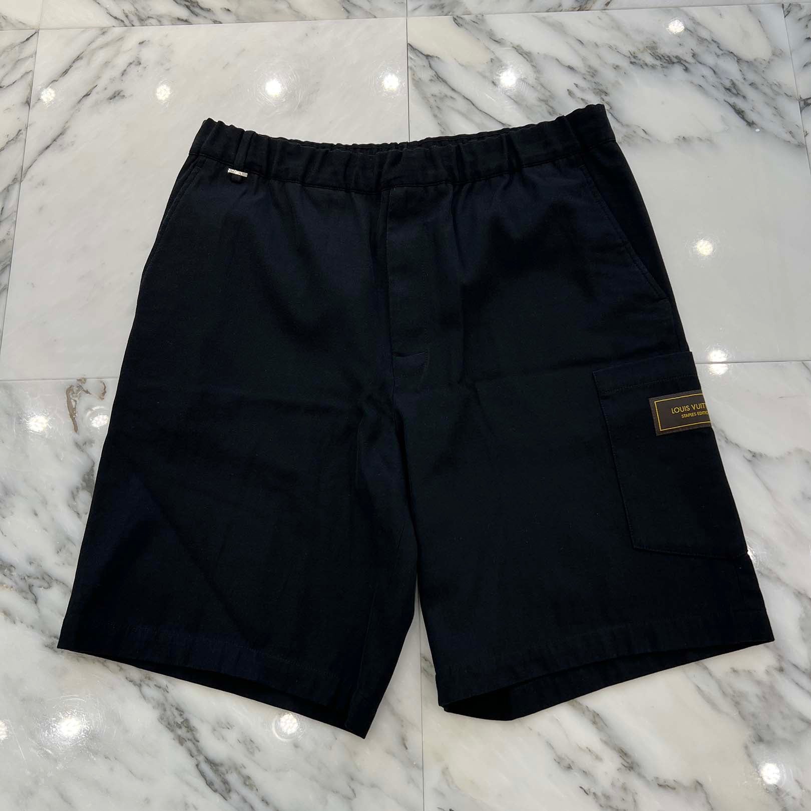 LOUIS VUITTON 2021AW Staples Edition Side Pocket Shorts HLP45W Size 42 ルイヴィトン ステープルズエディションサイドポケット ショーツ サイズ42