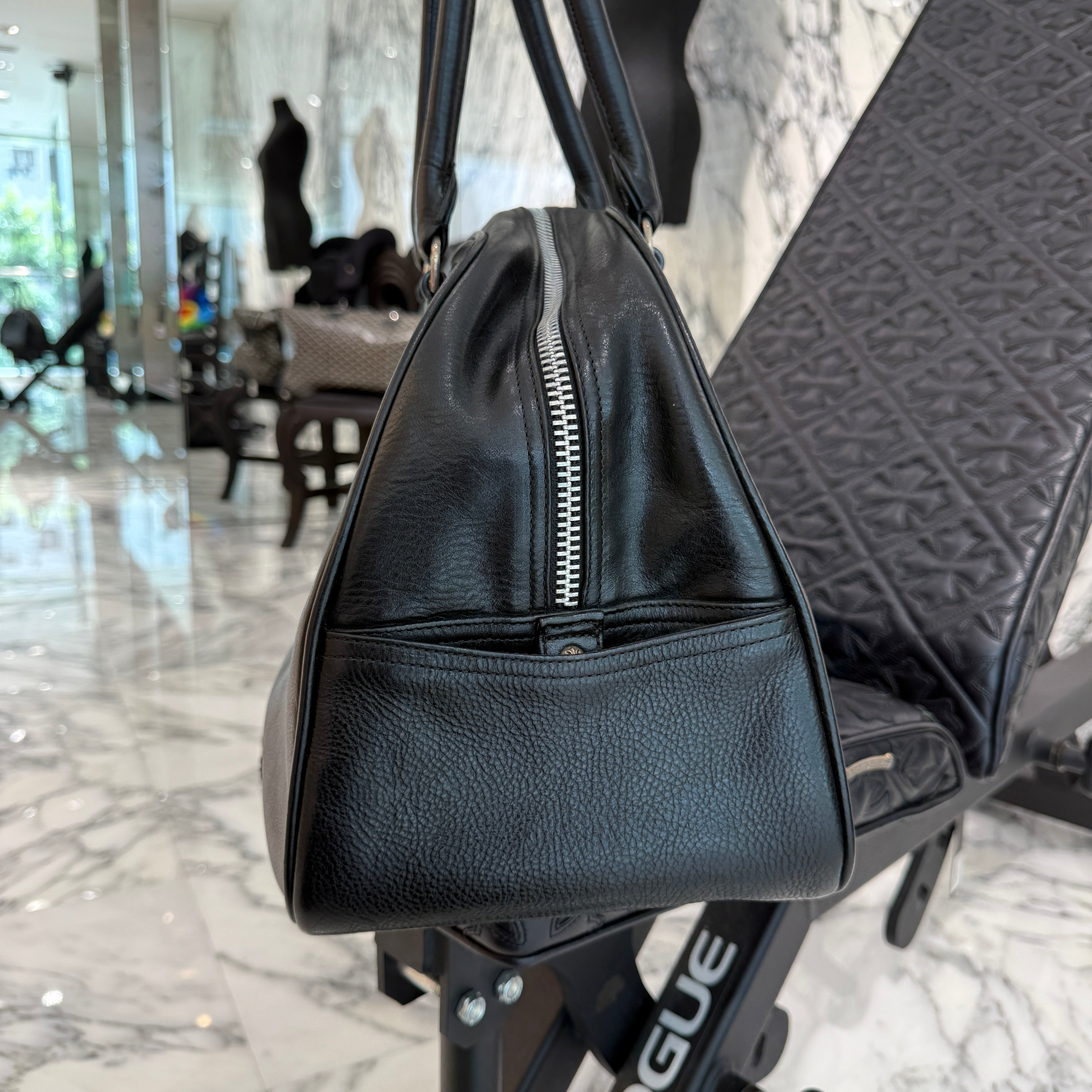 CHROME HEARTS Medium GYM Cemetery Cross Patch Hand Bag クロムハーツ ミディアム ジム セメタリークロスパッチ ハンドバッグ