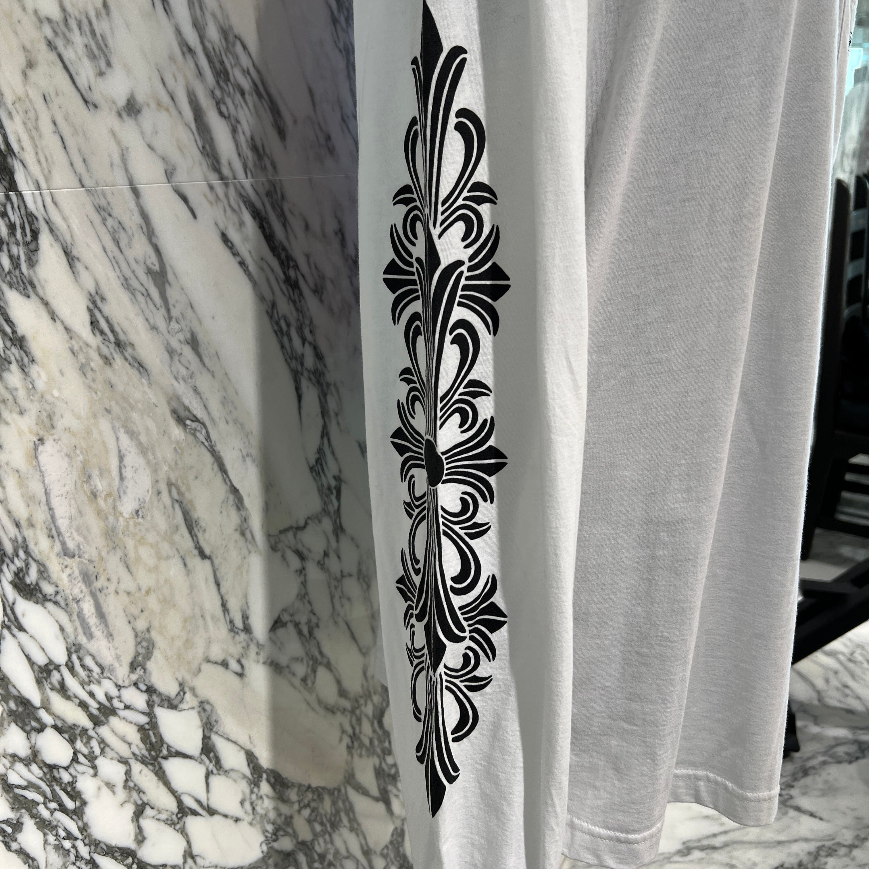CHROME HEARTS Dagger Eye Chart Long Sleeve Tee Size XL