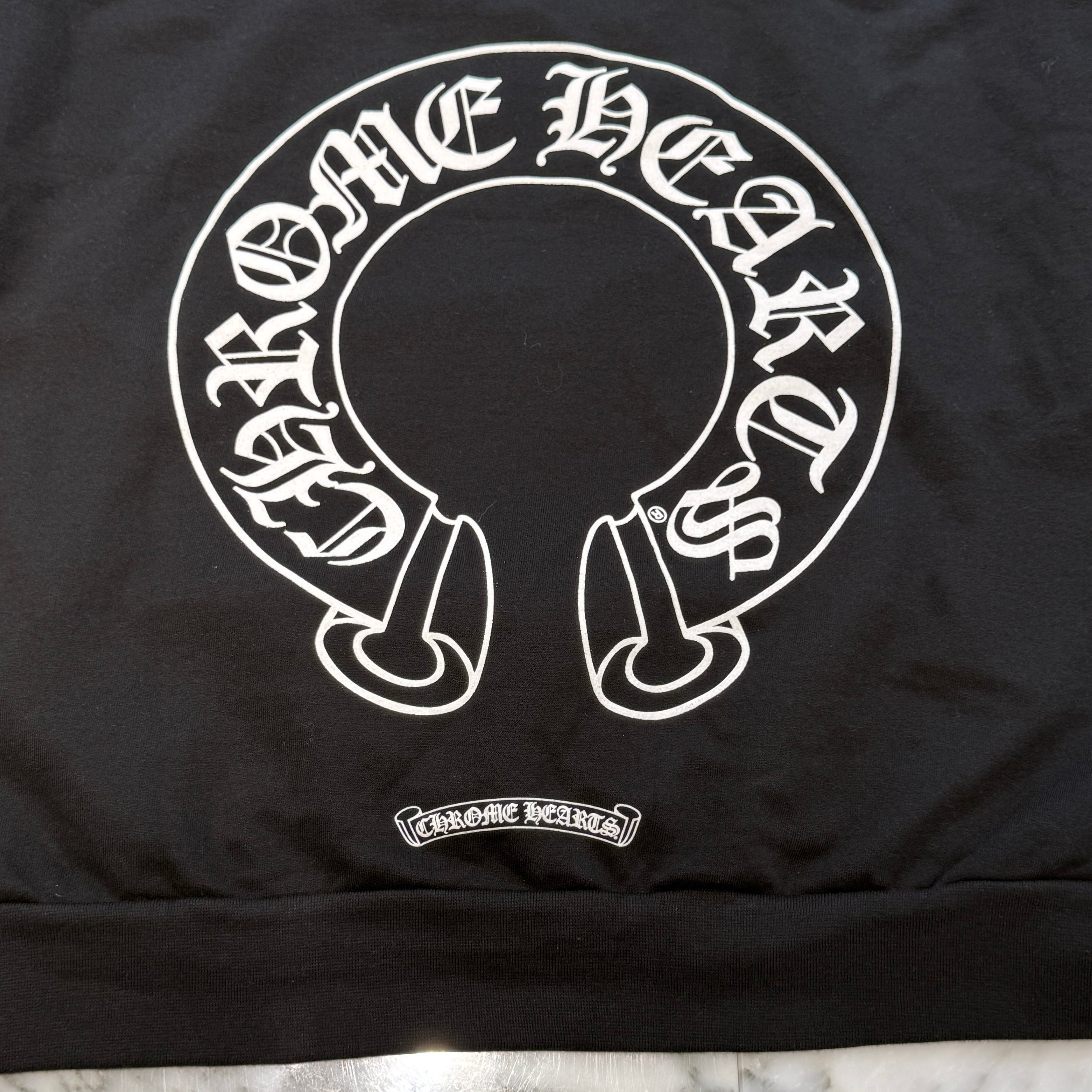 CHROME HEARTS × MATTY BOY Chomper Horseshoe Pullover Hoodie Size XL クロムハーツ × マッティボーイ チョンパー ホースシュー プルオーバーフーディ サイズXL