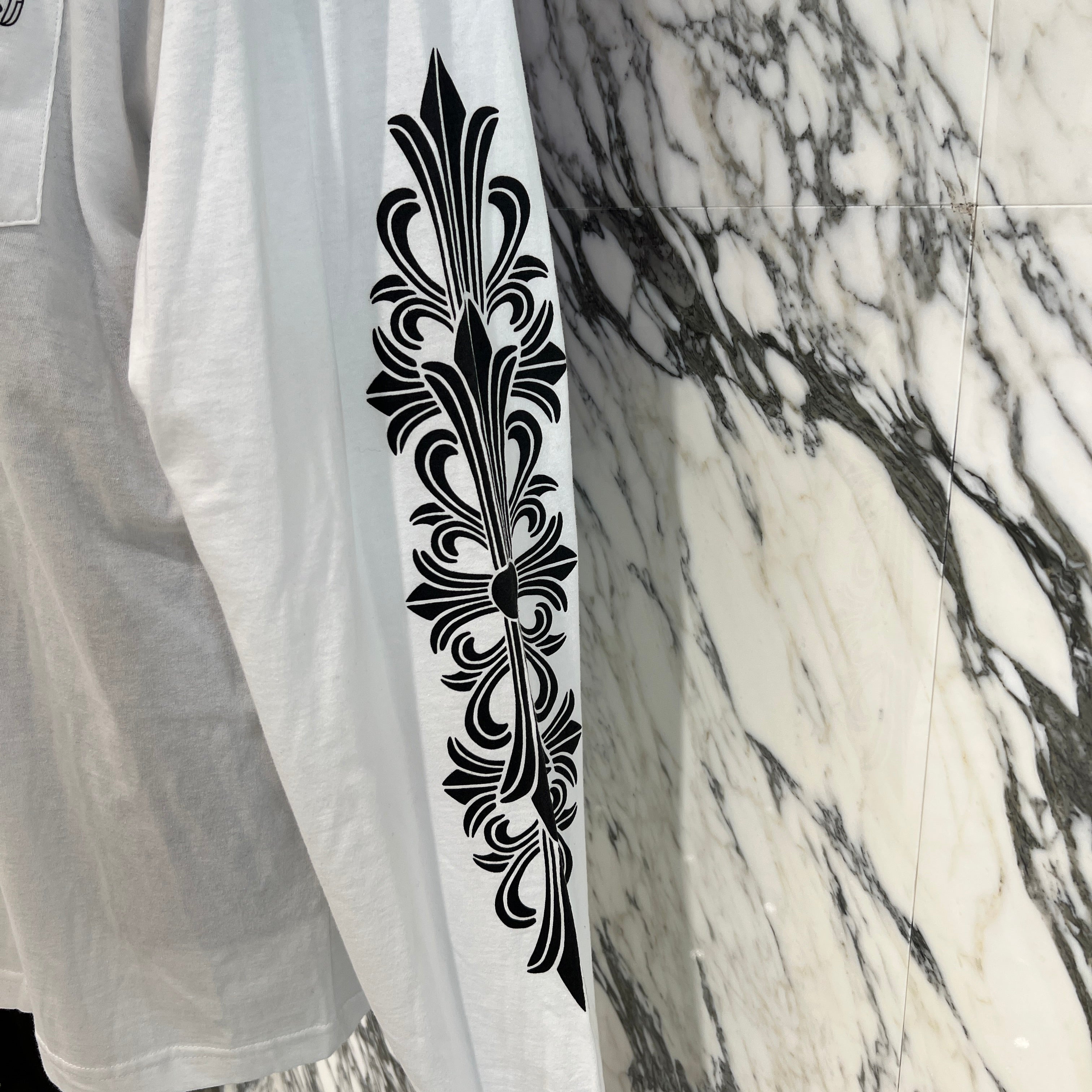 CHROME HEARTS Dagger Eye Chart Long Sleeve Tee Size XL クロムハーツ ダガー アイチャート ロングスリーブ Tシャツ サイズXL