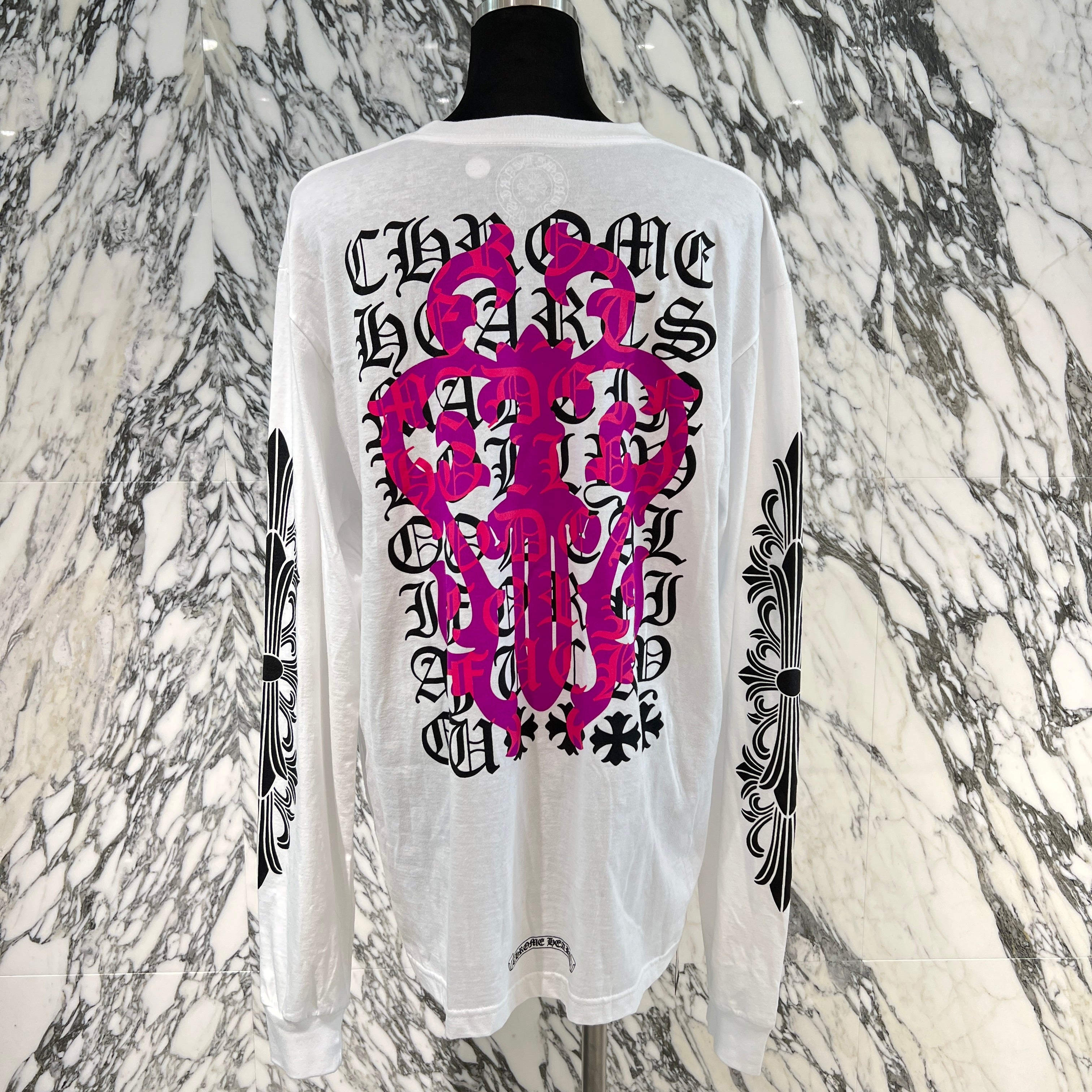 CHROME HEARTS ダガーアイチャート ロンT Chrome Hearts クロムハーツ Dagger Eye Chart L/S Tee ダガー
