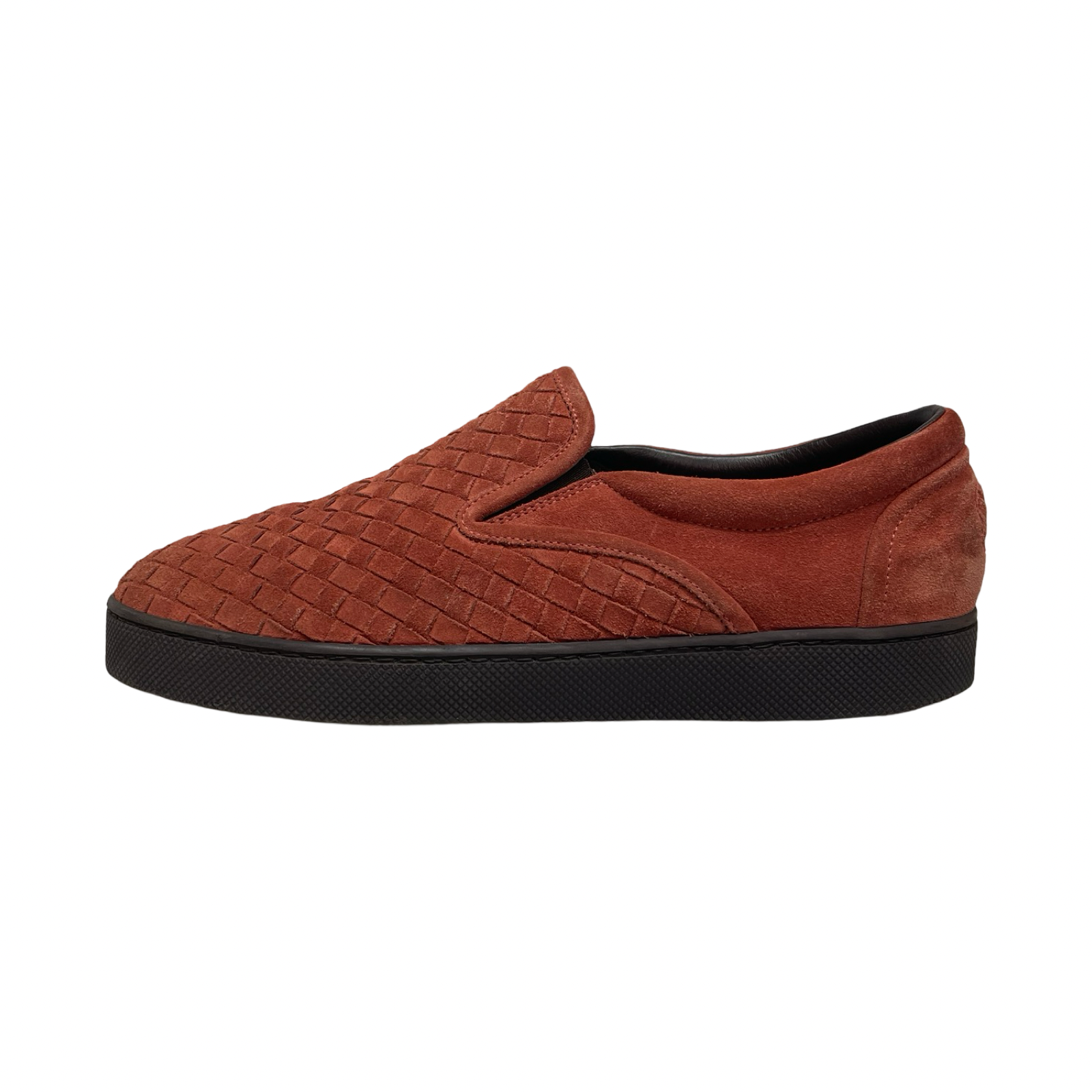 BOTTEGA VENETA Intrecciato Leather Slip-Ons 190809 6453 Size 42