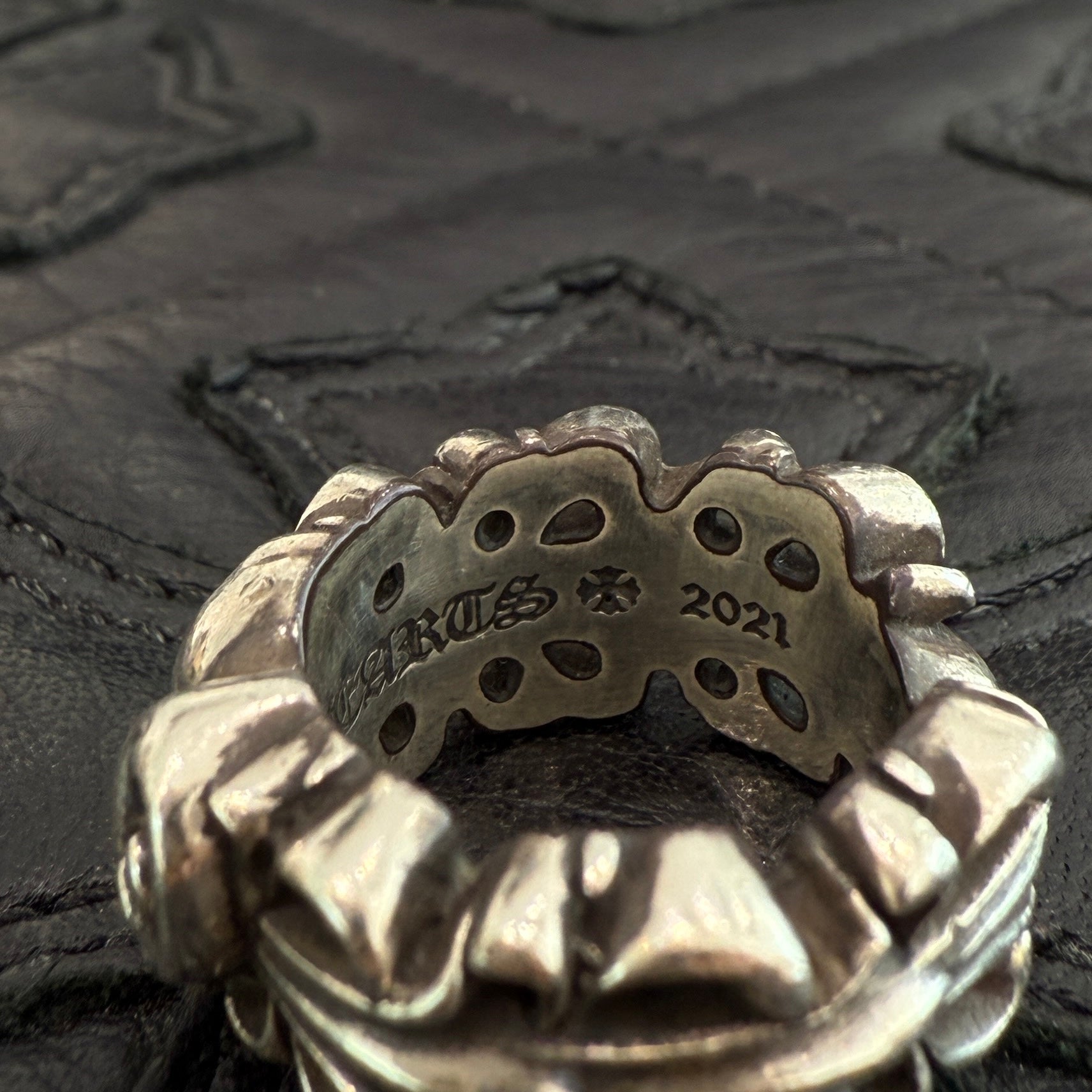 CHROME HEARTS クロムハーツ FLRL CRS フローラルクロス リング