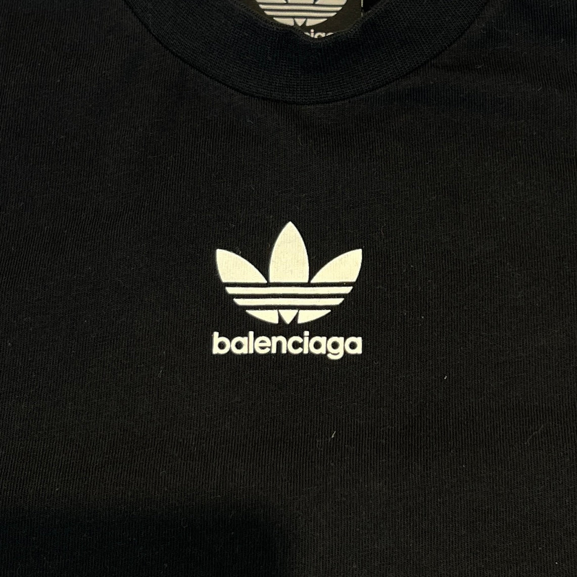 BALENCIAGA × adidas 2023SS 3 Stripe Front Logo Tee 731861 TNVT5 Size10 バレンシアガ×アディダス 3ストライプ フロントロゴ Tシャツ サイズ10
