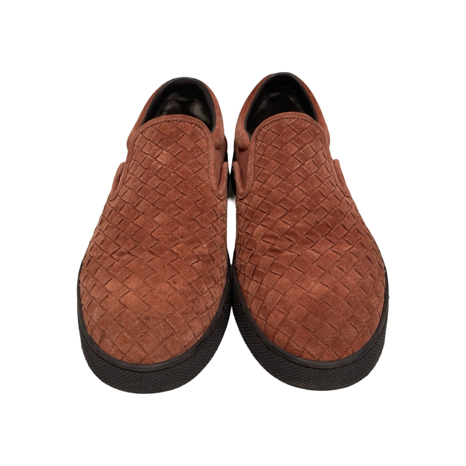 BOTTEGA VENETA Intrecciato Leather Slip-Ons 190809 6453 Size 42