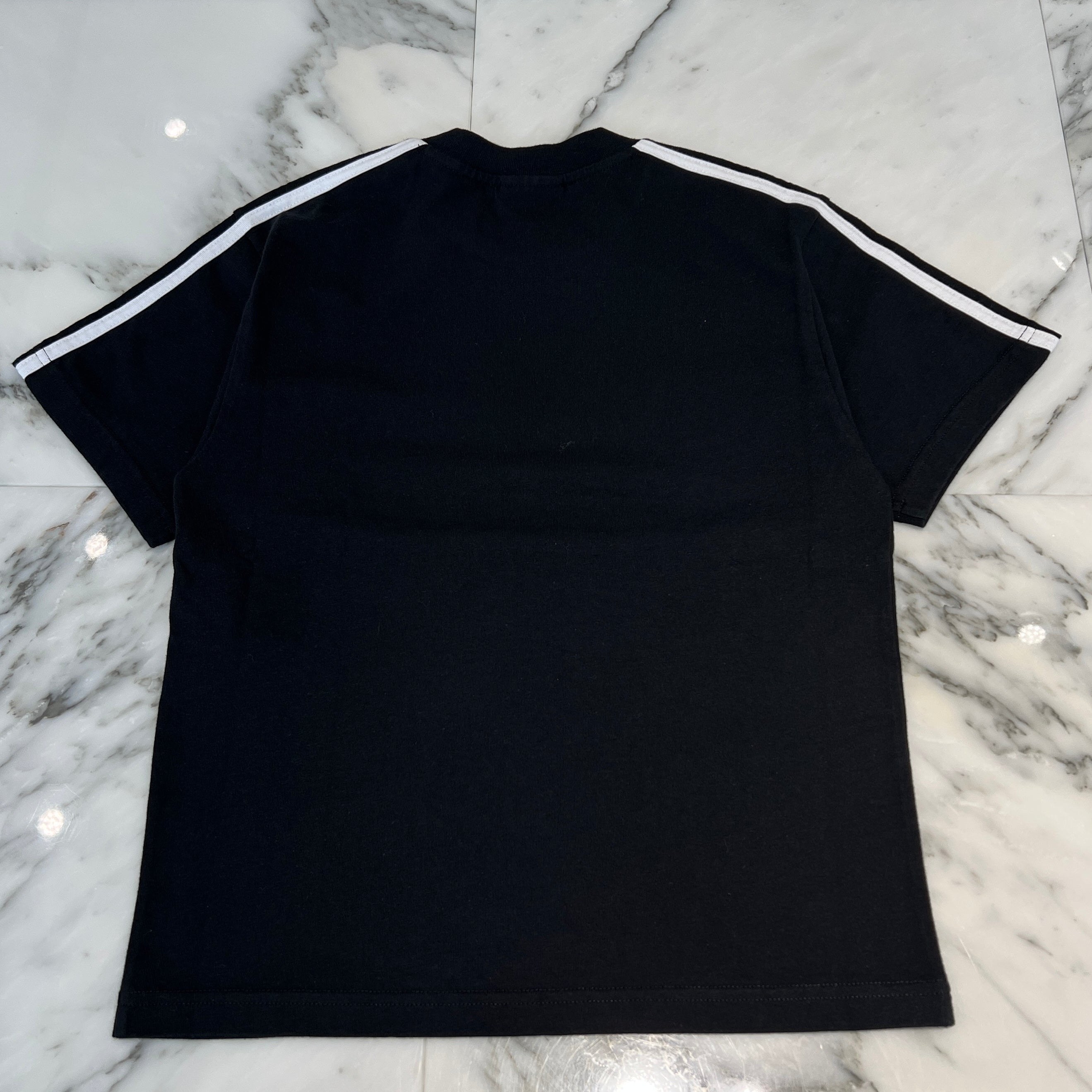 BALENCIAGA × adidas 2023SS 3 Stripe Front Logo Tee 731861 TNVT5 Size10 バレンシアガ×アディダス 3ストライプ フロントロゴ Tシャツ サイズ10