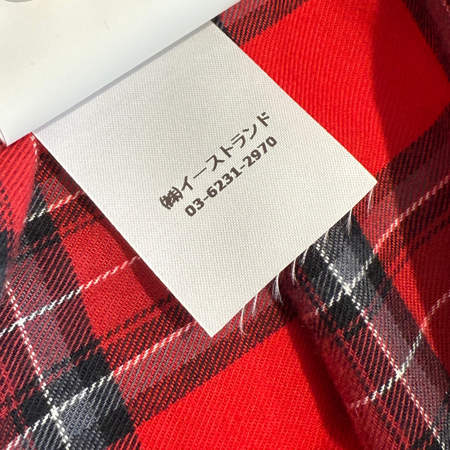 OFF-WHITE 2021SS Diagram Print Tartan Check Shirt OMGA133S21FAB001 Size M オフホワイト ダイアグラム プリント タータン チェックシャツ サイズM