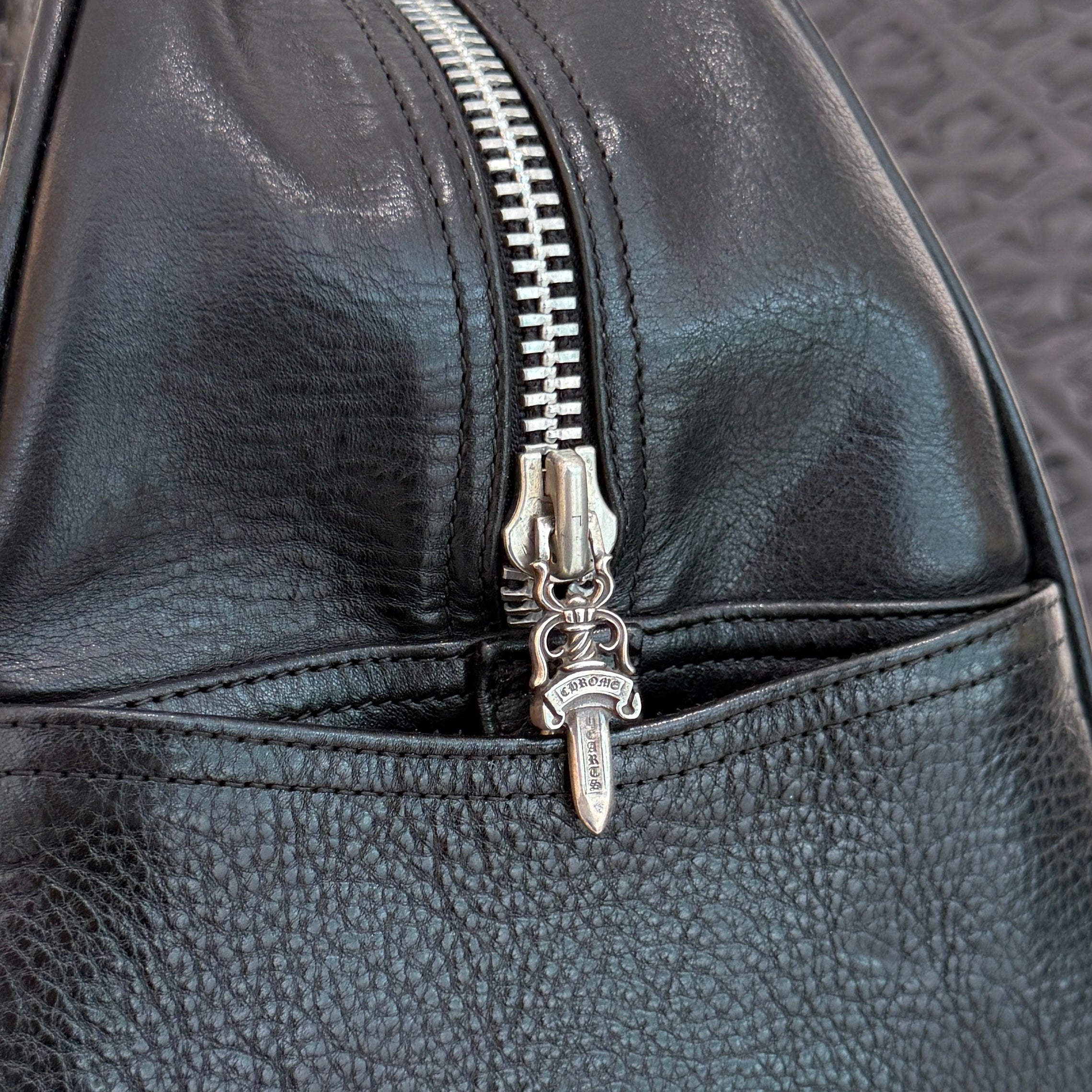 CHROME HEARTS Medium GYM Cemetery Cross Patch Hand Bag クロムハーツ ミディアム ジム セメタリークロスパッチ ハンドバッグ