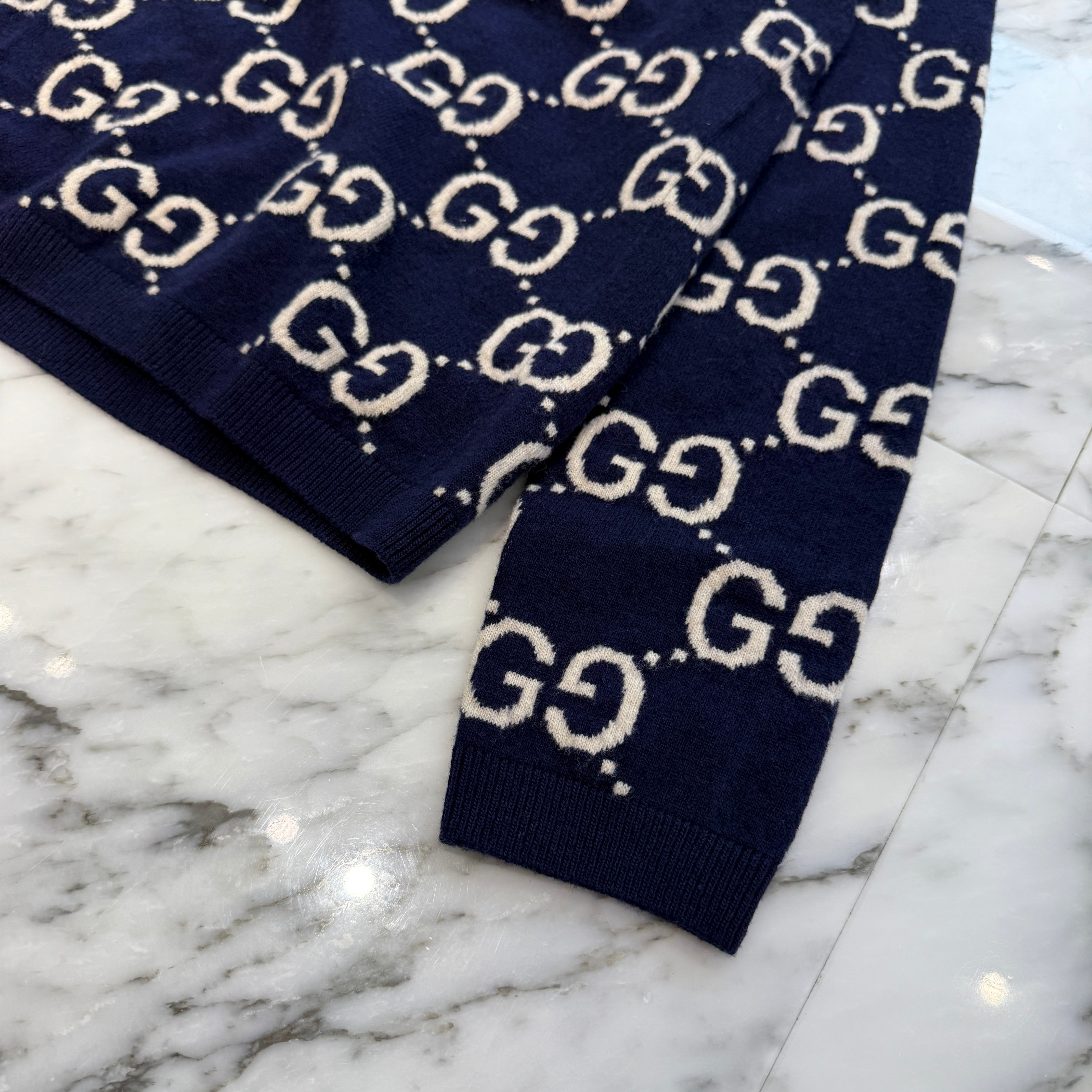 GUCCI 2024AW GG Wool Jacquard Knit Sweater692900 XKCC5 Size M グッチ GG ウール ジャカード ニットセーター サイズM