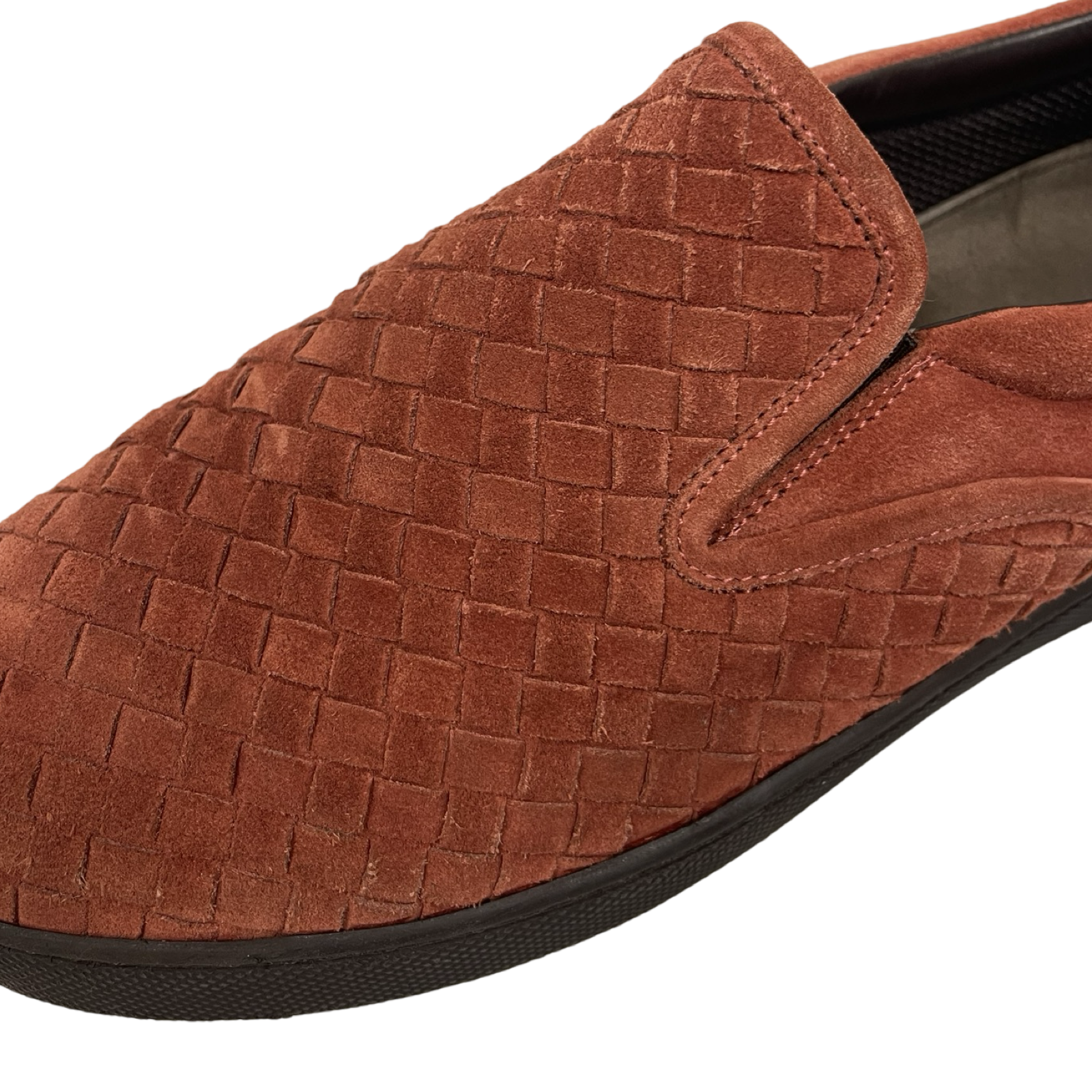 BOTTEGA VENETA Intrecciato Leather Slip-Ons 190809 6453 Size 42