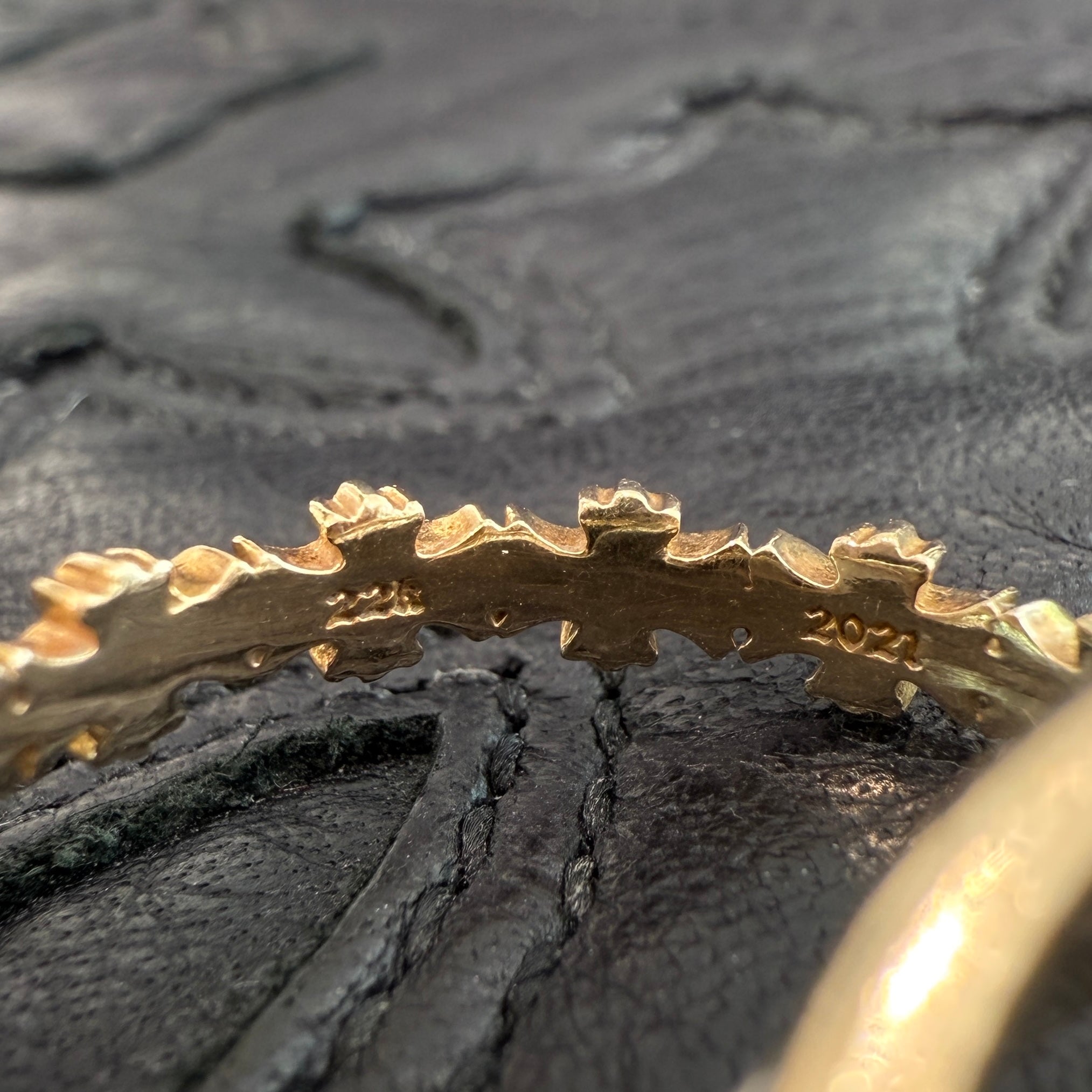 CHROME HEARTS 22K / SILVER 925 TINY E CH PLS BAND TRPL Combination Ring Size 17号 クロムハーツ タイニーE CHプラス バンド トリプルコンビ リング サイズ17号