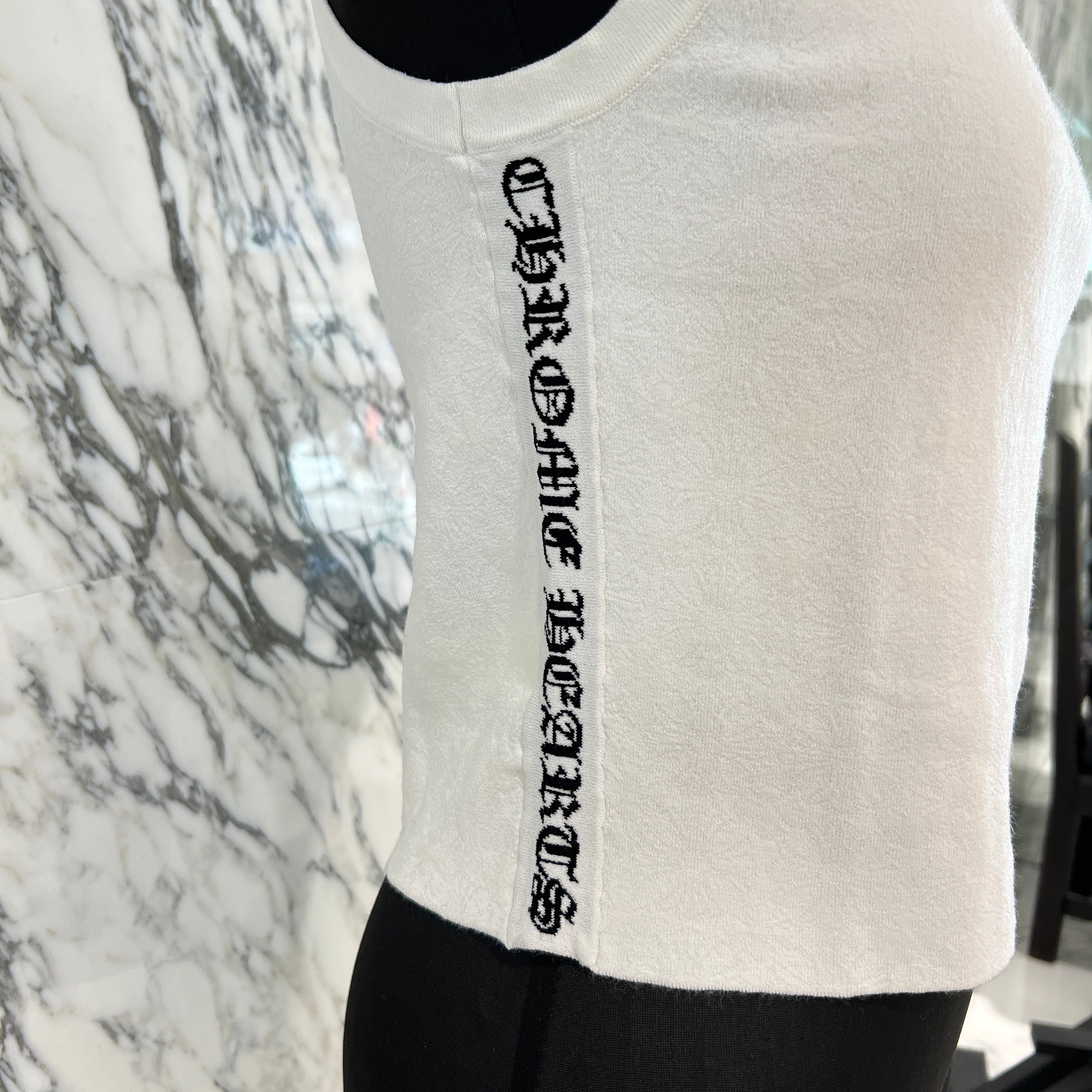 CHROME HEARTS Y NOT CH Plus Pattern Side Logo Sleeveless Tee Size XS クロムハーツ ワイノット CHプラス総柄 サイドロゴ ノースリーブTシャツ サイズXS