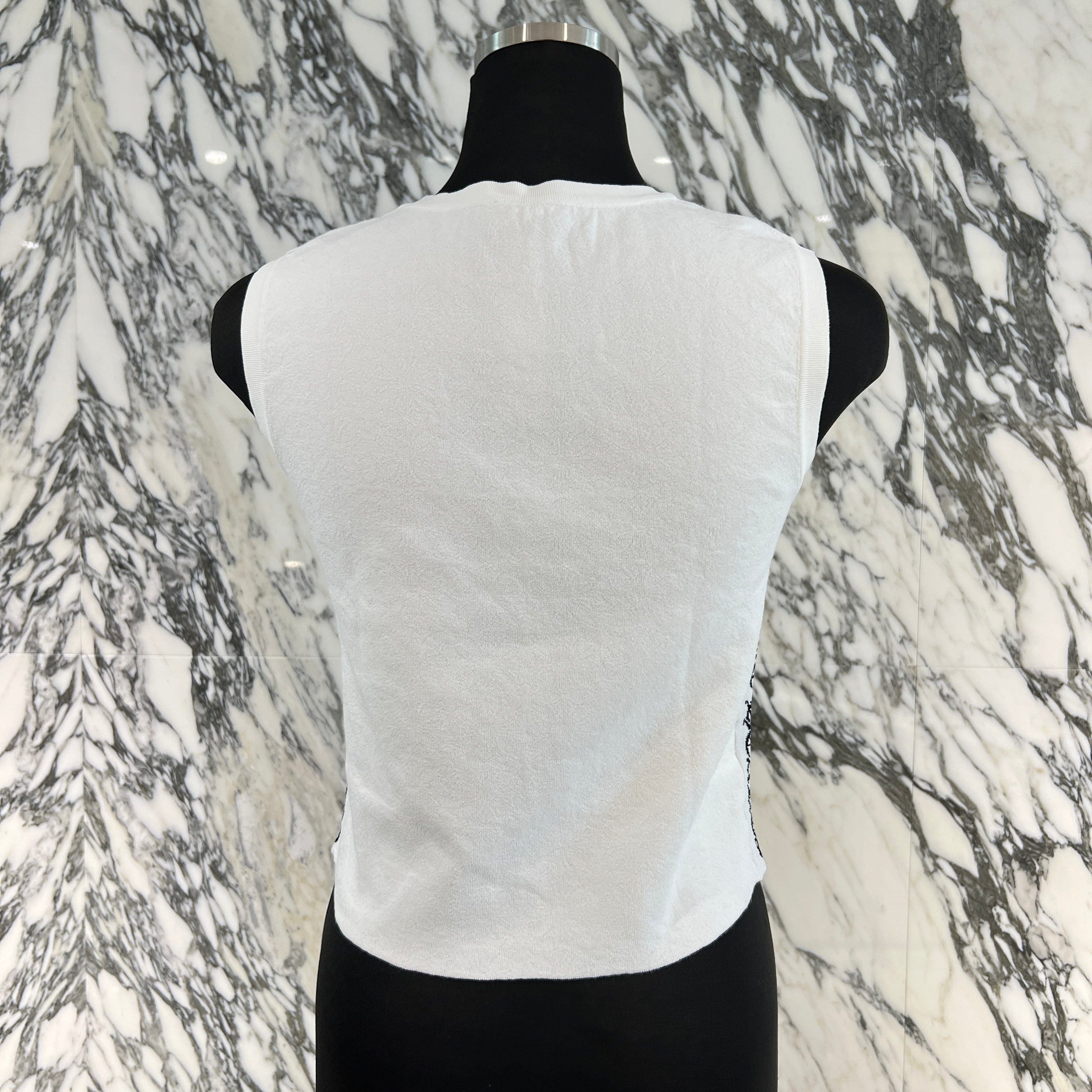 CHROME HEARTS Y NOT CH Plus Pattern Side Logo Sleeveless Tee Size XS クロムハーツ ワイノット CHプラス総柄 サイドロゴ ノースリーブTシャツ サイズXS