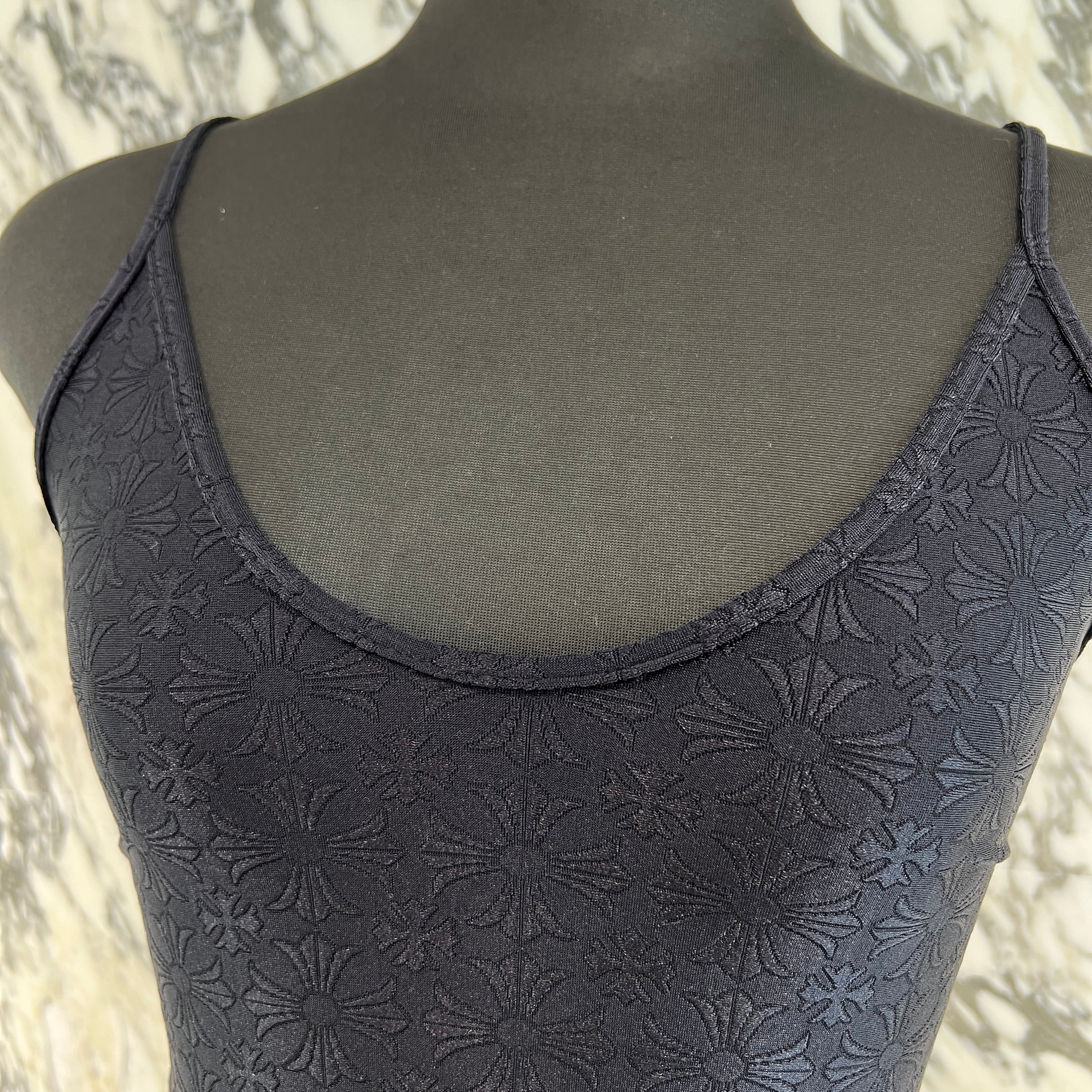 CHROME HEARTS CH Plus Pattern Horseshoe Rubber Print Camisole Size XS クロムハーツ CHプラス柄 ホースシューラバープリント キャミソール サイズXS