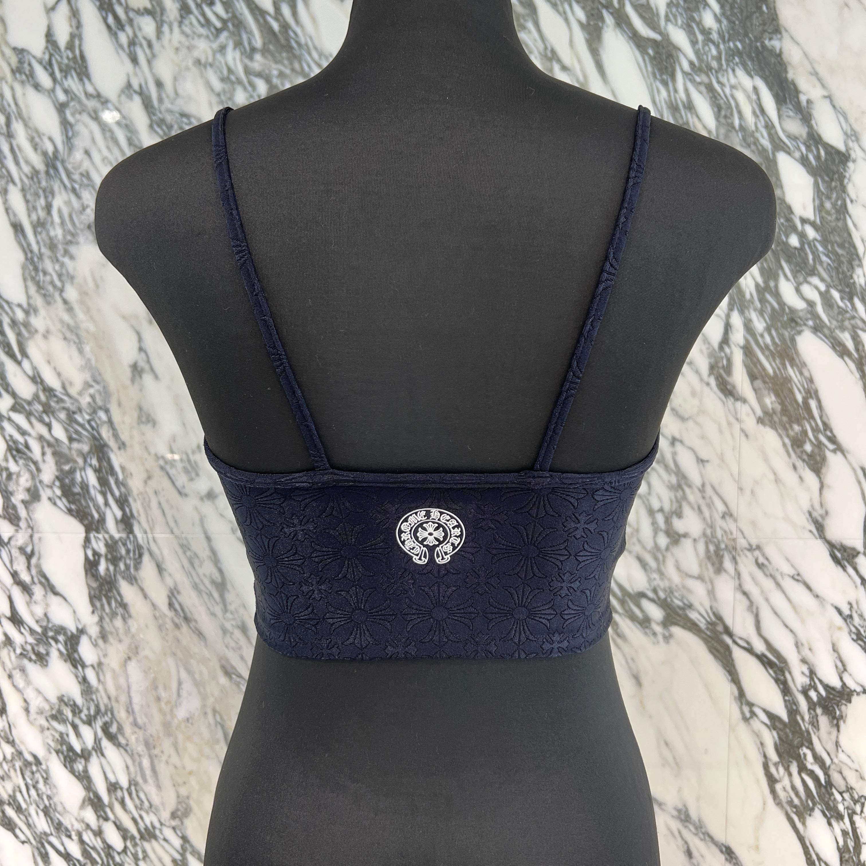 CHROME HEARTS CH Plus Pattern Horseshoe Rubber Print Camisole Size XS クロムハーツ CHプラス柄 ホースシューラバープリント キャミソール サイズXS