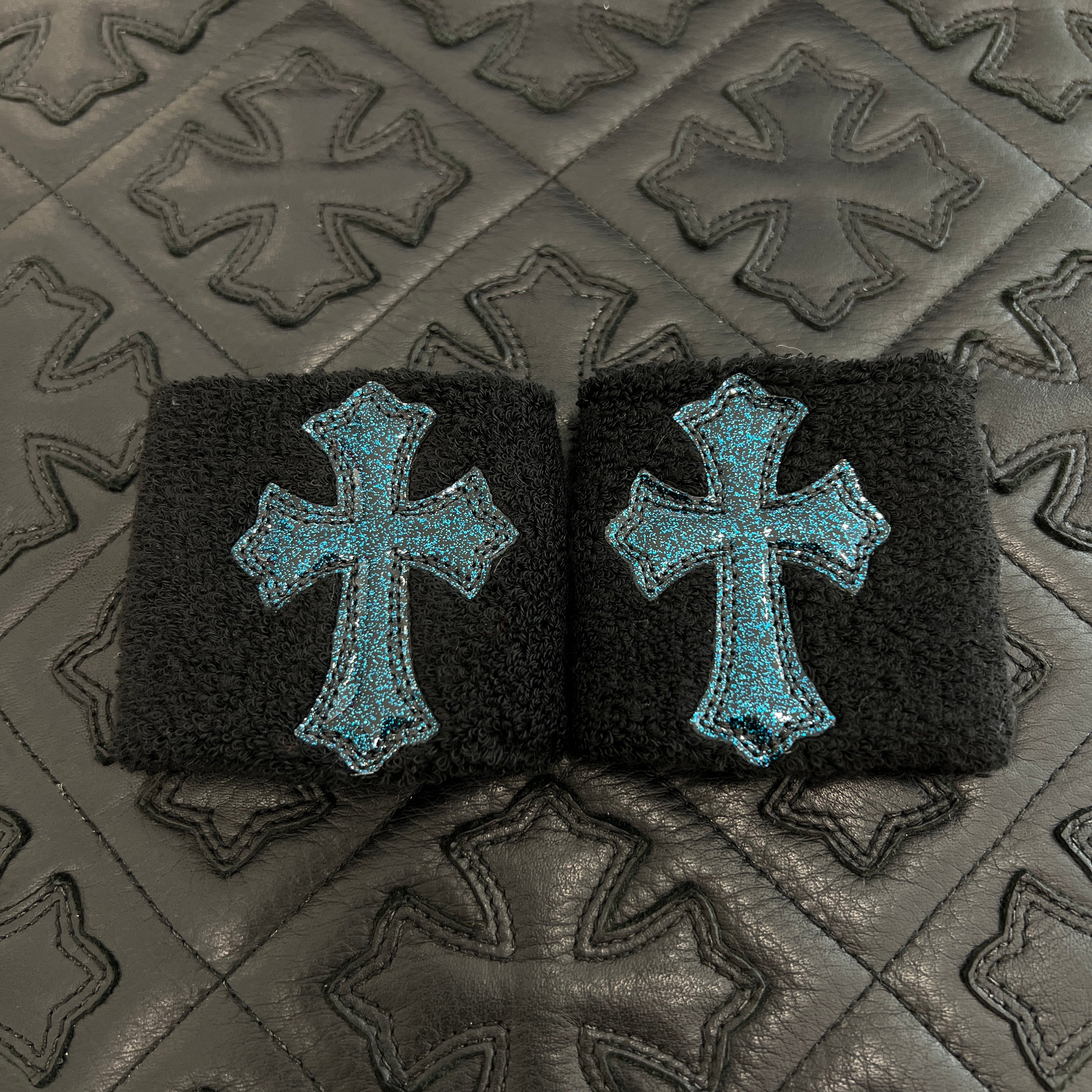 CHROME HEARTS Galaxy Patent Leather Cross Patch Wrist Band Size ONE SIZE（7cm）クロムハーツ ギャラクシーパテントレザー クロスパッチ リストバンド サイズONE SIZE（7cm）