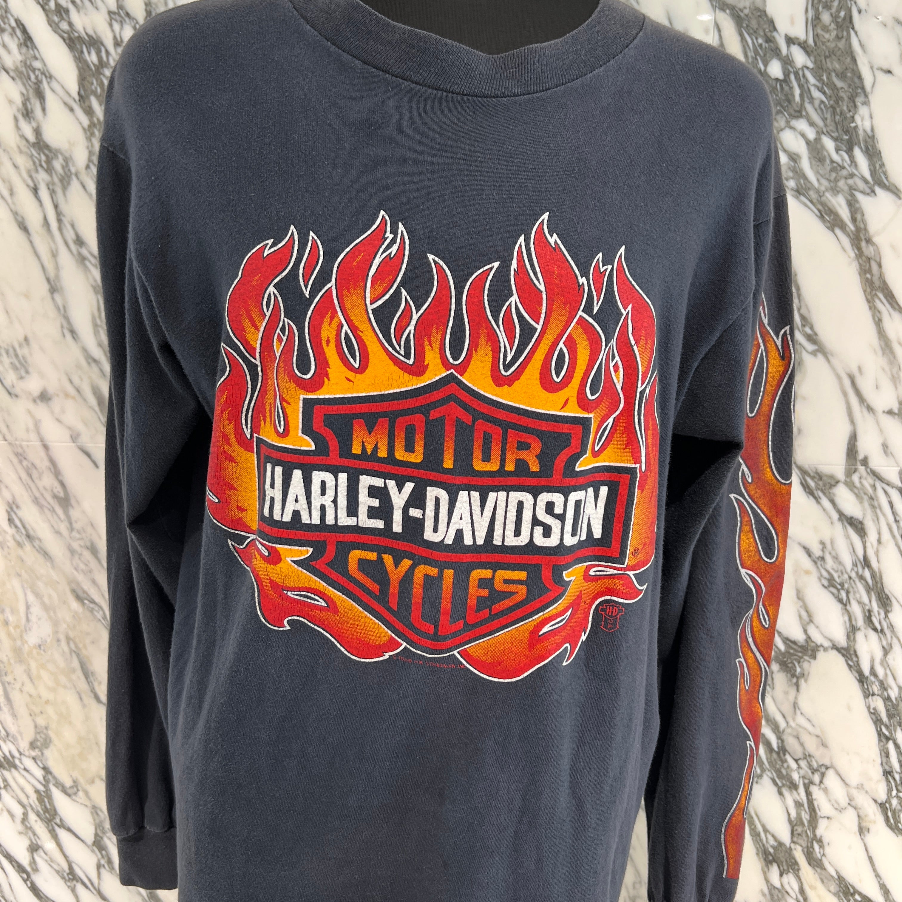 Vintage 80's Harley-Davidson "Crearwater. Florida" 1986 L/S Tee 80's ハーレー・ダビットソン "クリアウォーター フロリダ" 1986 ロングスリーブ Tシャツ