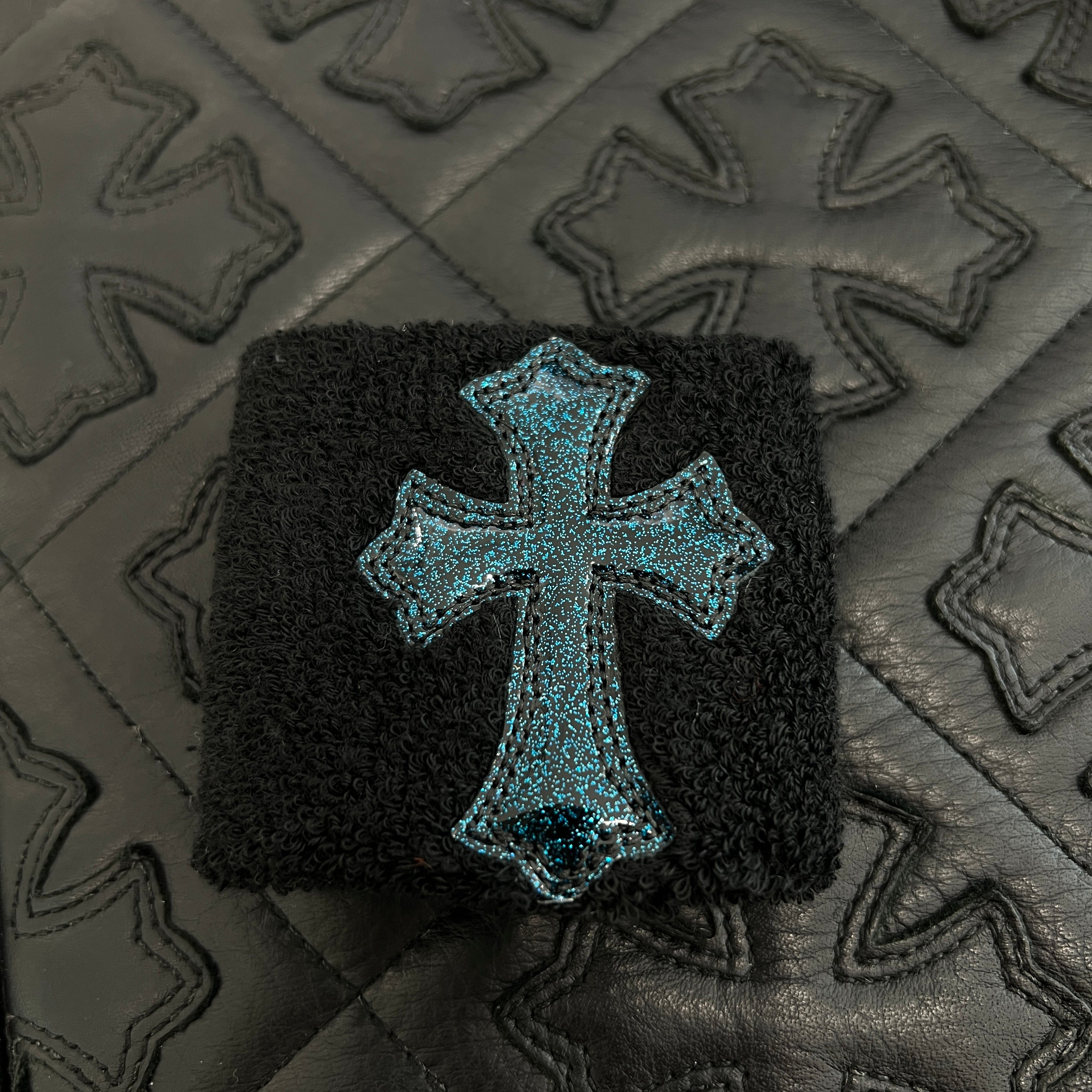 CHROME HEARTS Galaxy Patent Leather Cross Patch Wrist Band Size ONE SIZE（7cm）クロムハーツ ギャラクシーパテントレザー クロスパッチ リストバンド サイズONE SIZE（7cm）