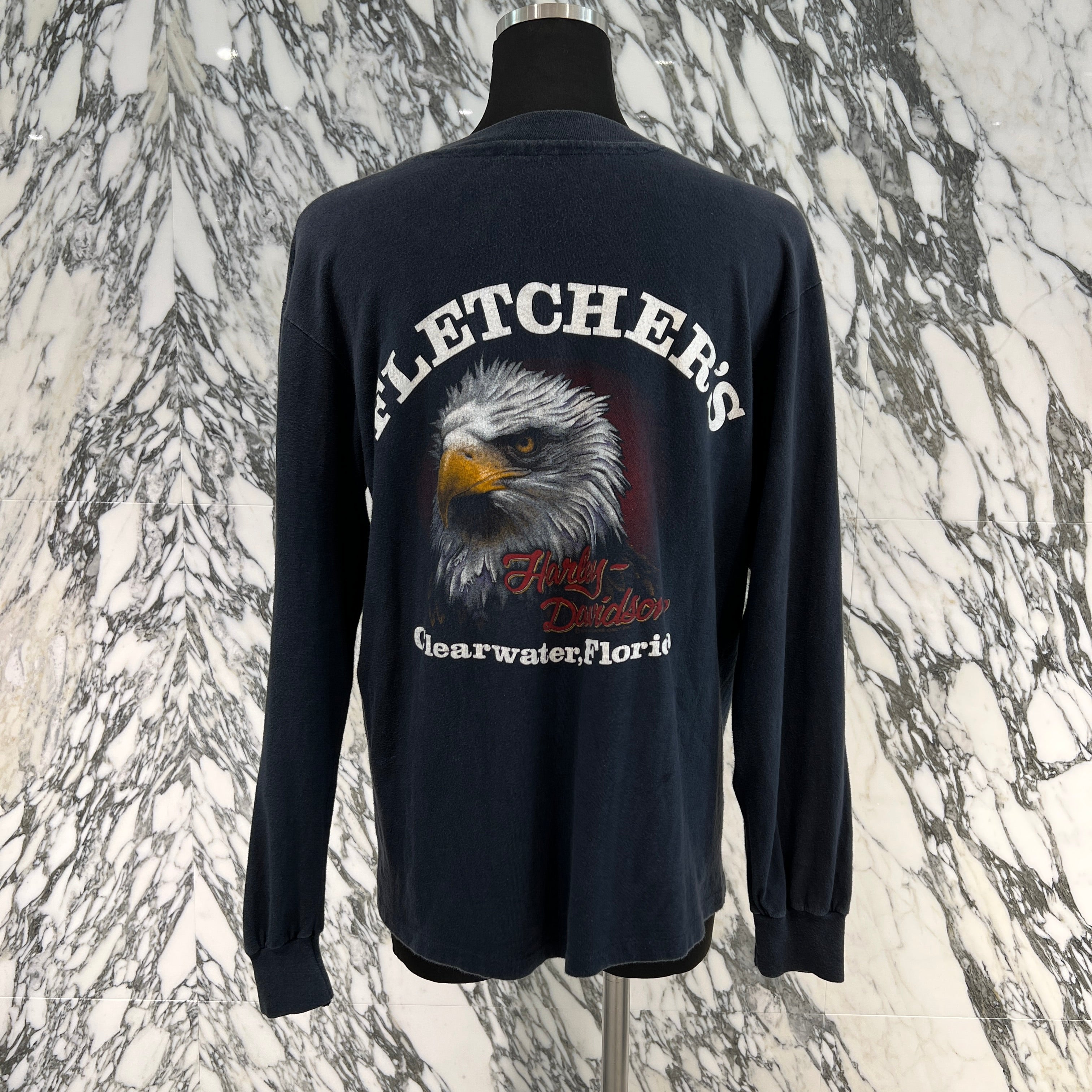 Vintage 80's Harley-Davidson "Crearwater. Florida" 1986 L/S Tee 80's ハーレー・ダビットソン "クリアウォーター フロリダ" 1986 ロングスリーブ Tシャツ