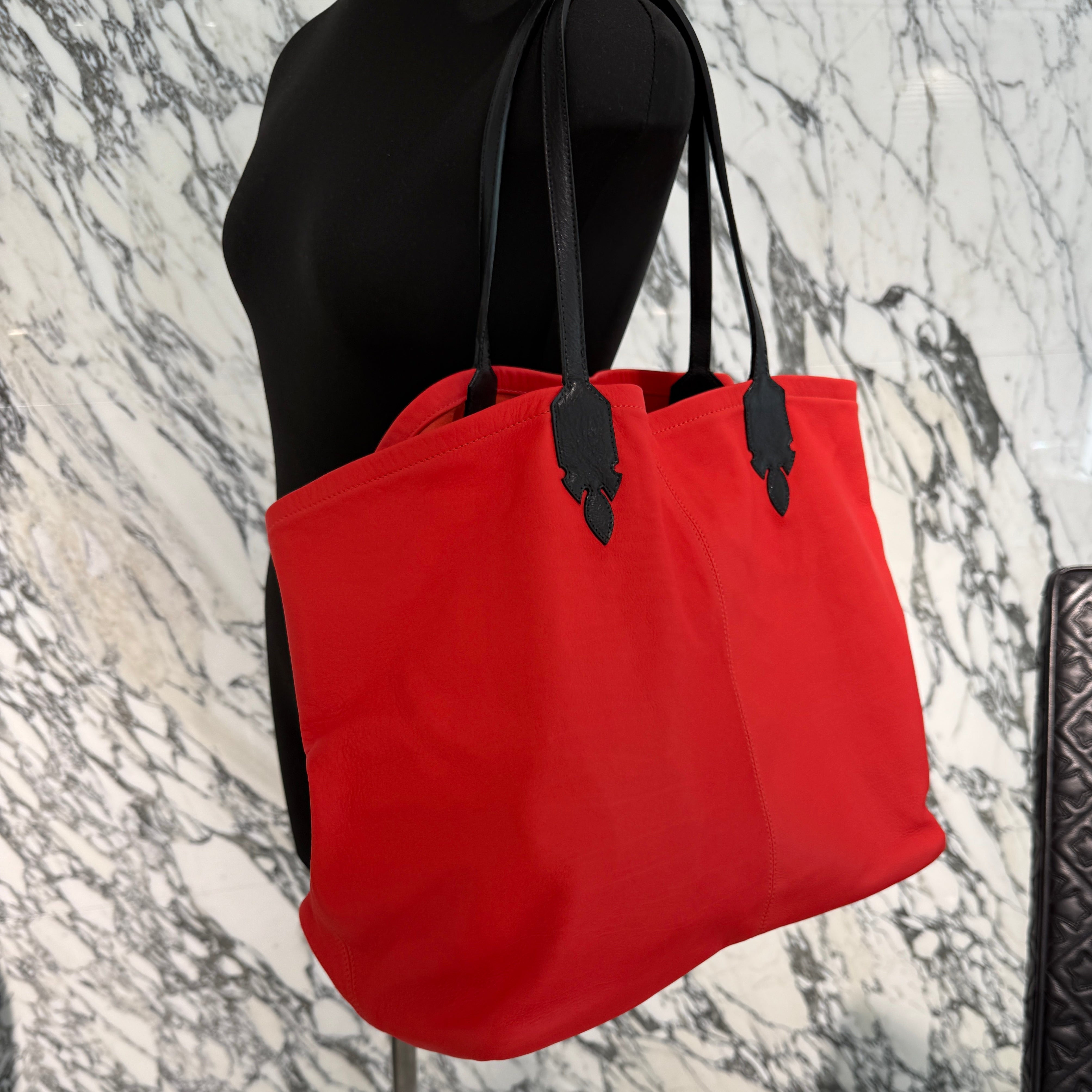 CHROME HEARTS LUCILLE Leather Tote Bag クロムハーツ ルシール