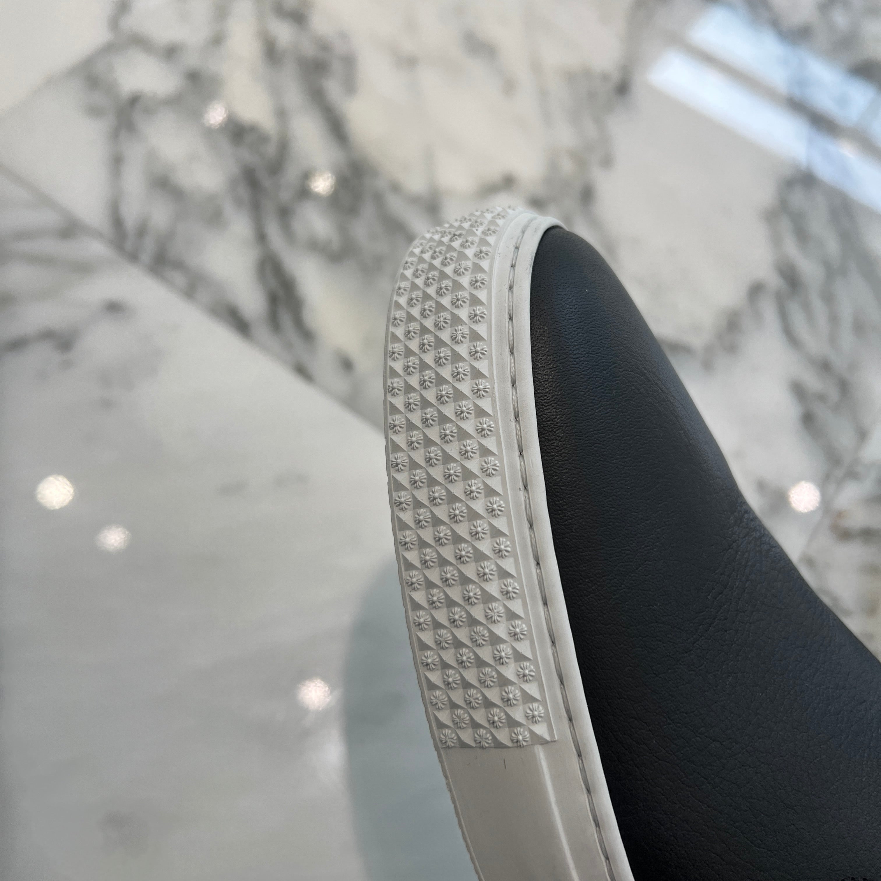 CHROME HEARTS CH Plus Leather Patch Dagger Slip On Size 42(26.5cm-27cm) クロムハーツ CHプラス レザーパッチ ダガー スリッポン サイズ42(26.5cm-27cm)