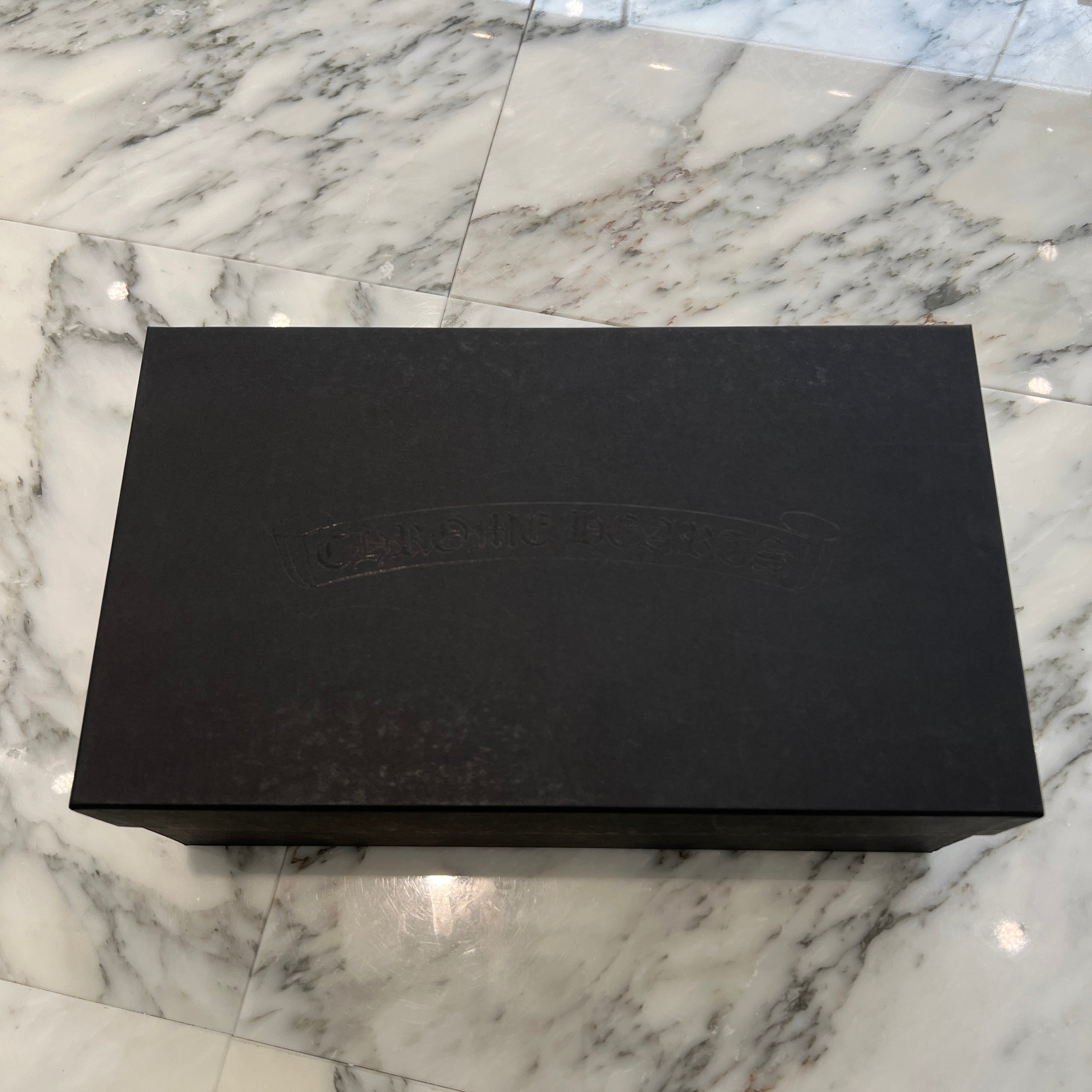 CHROME HEARTS CH Plus Leather Patch Dagger Slip On Size 42(26.5cm-27cm) クロムハーツ CHプラス レザーパッチ ダガー スリッポン サイズ42(26.5cm-27cm)