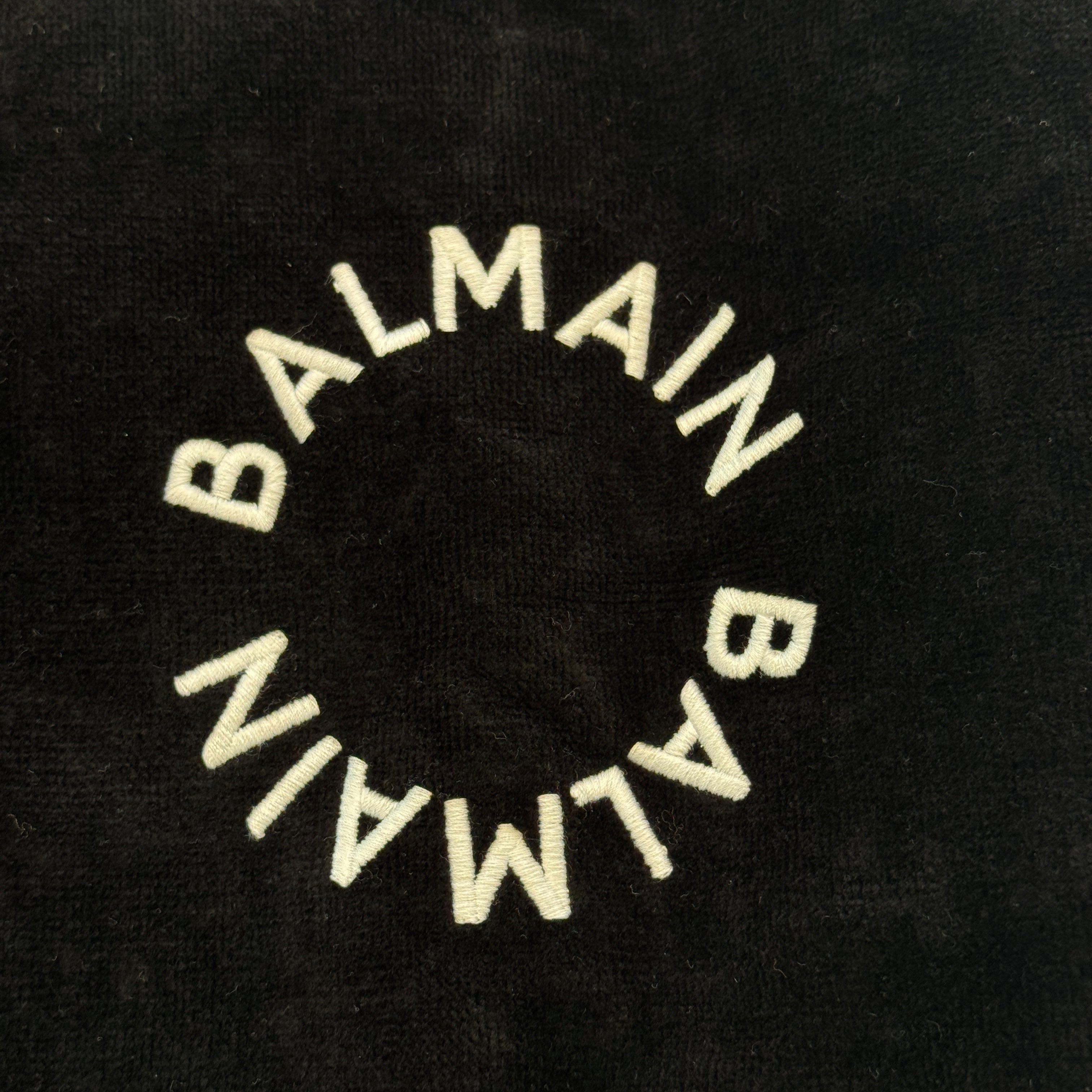 BALMAIN 2022AW Half Snap Button Corduroy Hoodie Size L バルマン ハーフスナップボタン コーデュロイ フーディー サイズL