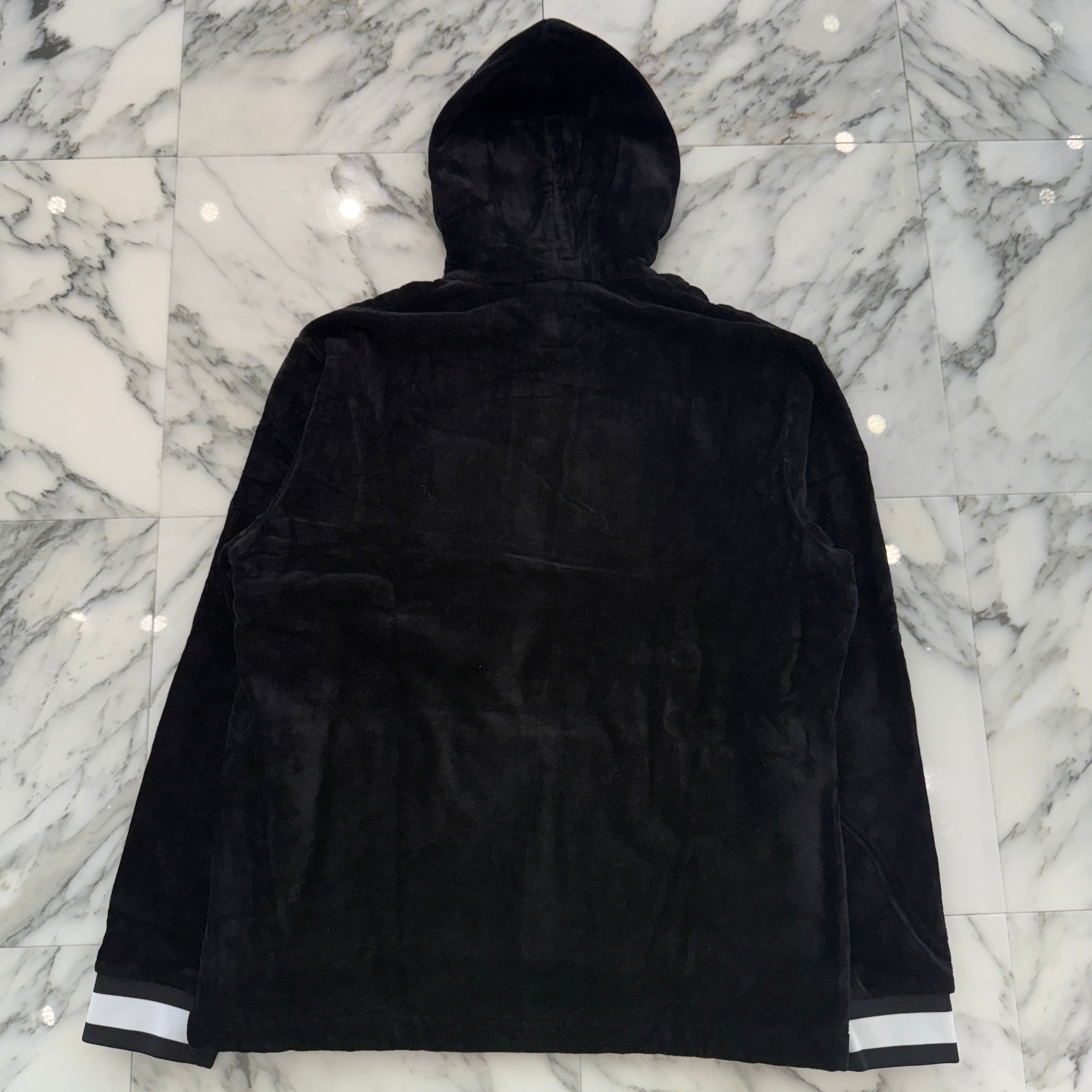 BALMAIN 2022AW Half Snap Button Corduroy Hoodie Size L バルマン ハーフスナップボタン コーデュロイ フーディー サイズL