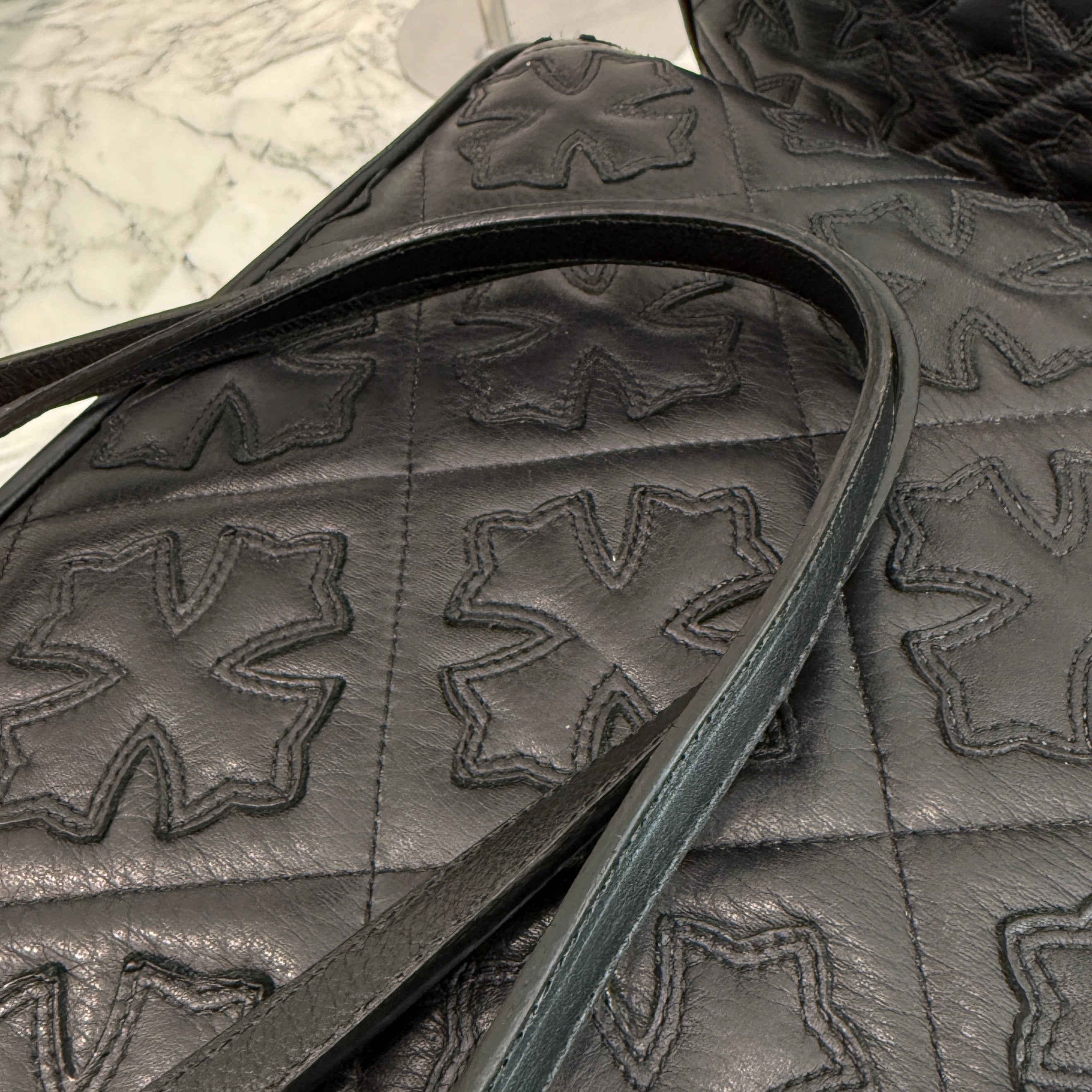 CHROME HEARTS LUCILLE Leather Tote Bag クロムハーツ ルシール レザー トートバッグ