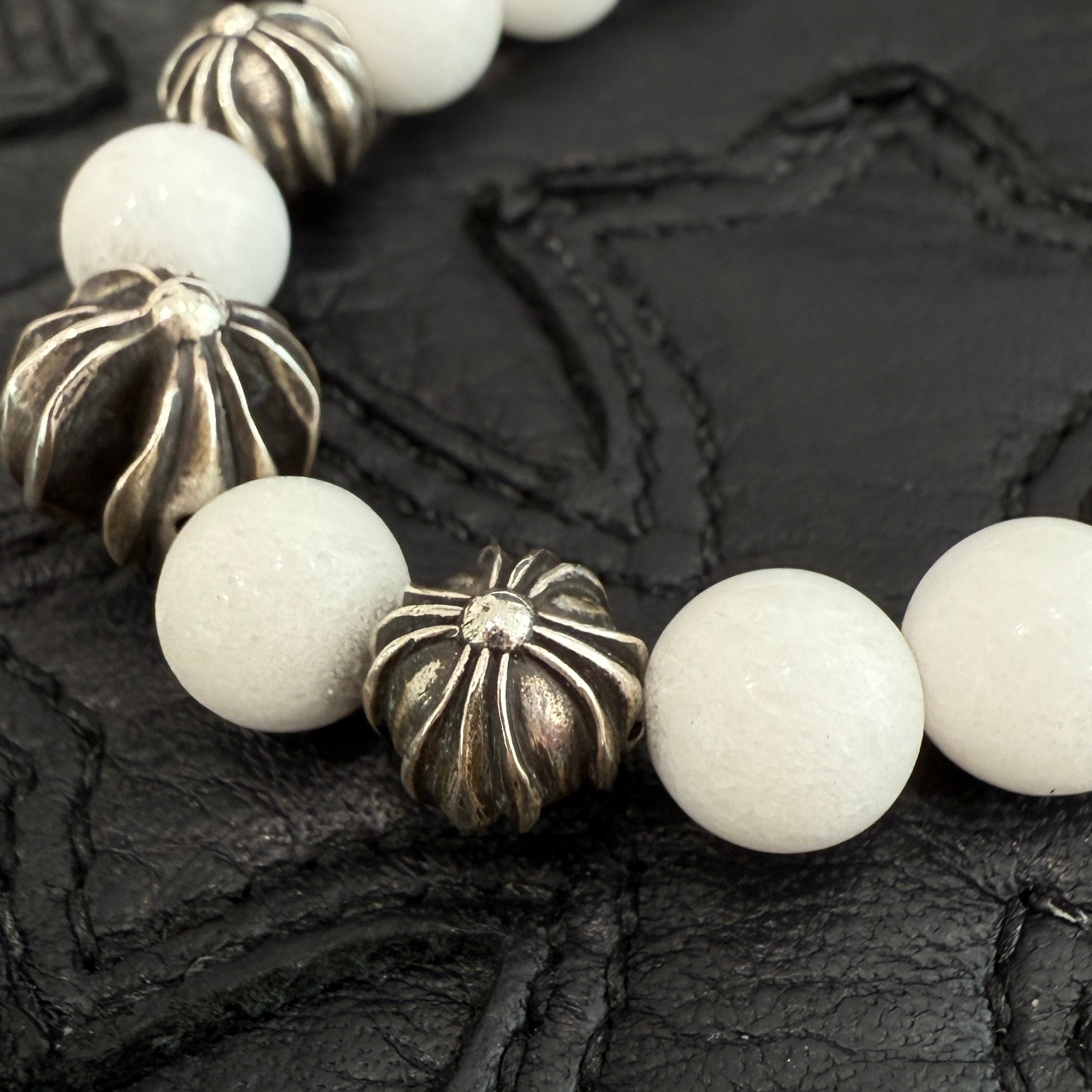 CHROME HEARTS CH Plus White Beads Bracelet クロムハーツ CHプラス ホワイトビーズ ブレスレット