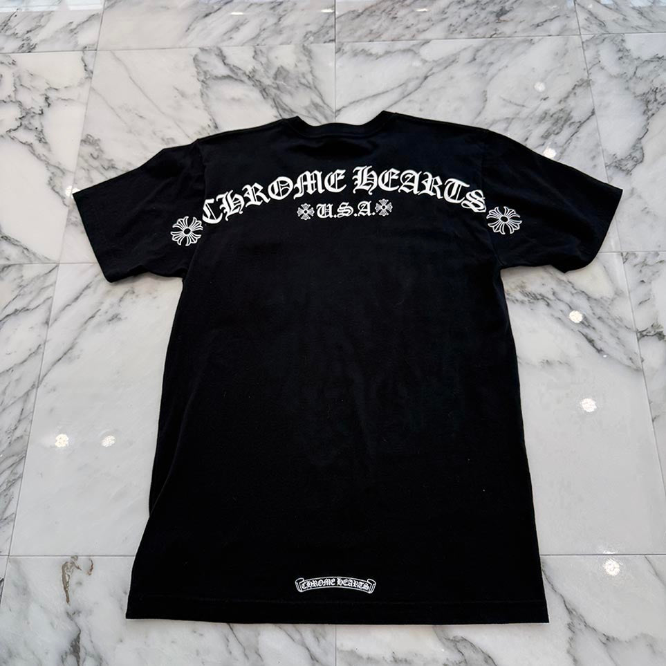 CHROME HEARTS Back Arch USA Logo Tee Size M クロムハーツ バック