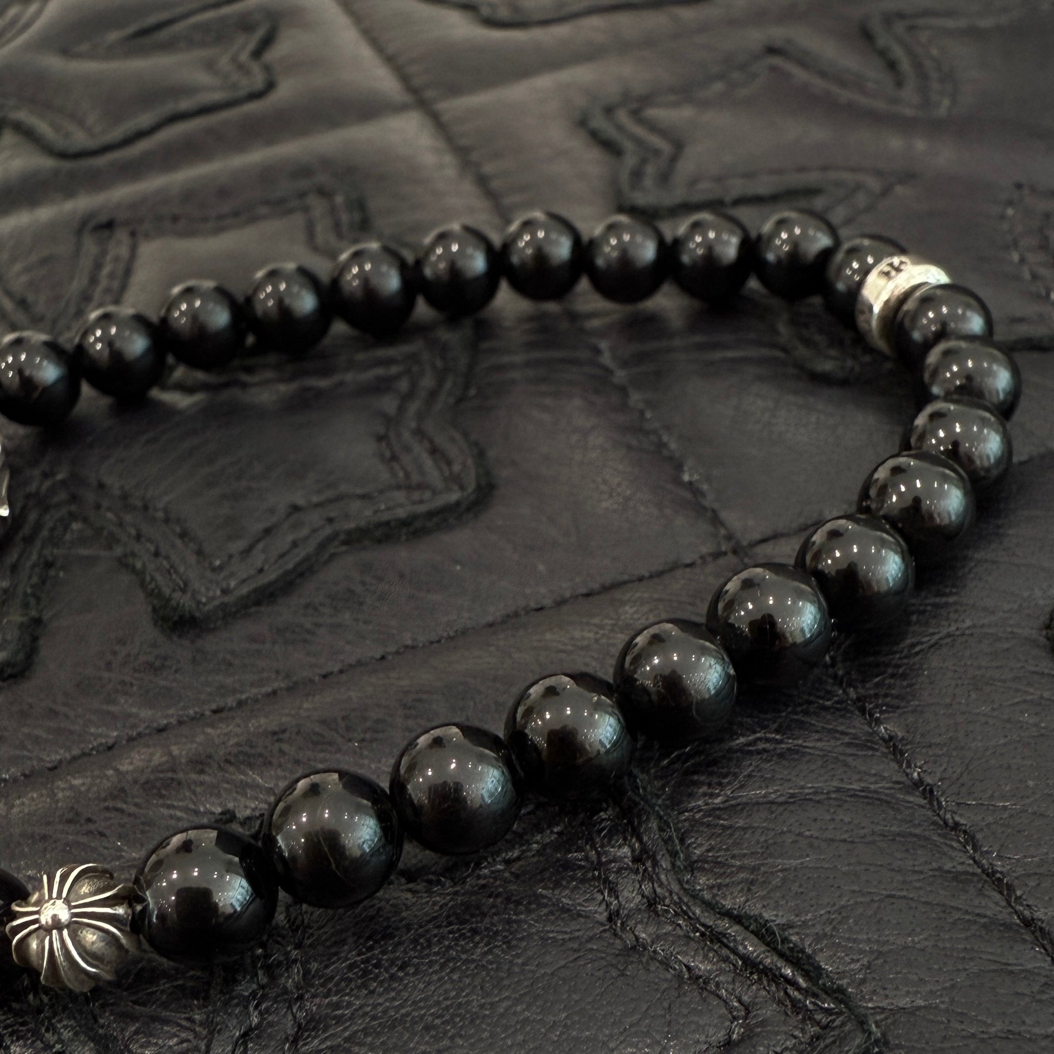 CHROME HEARTS CH Logo Ball Viny Heart Beads Bracelet クロムハーツ CHロゴボール ヴィニーハート ビーズブレスレット